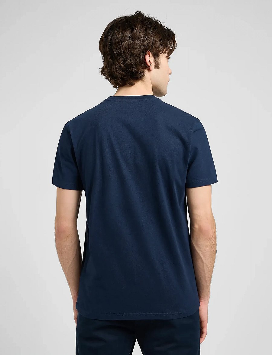 Lee Jeans - ESSENTIAL GRAPHIC TEE - kurzärmelige t-shirts - rivet navy - 3