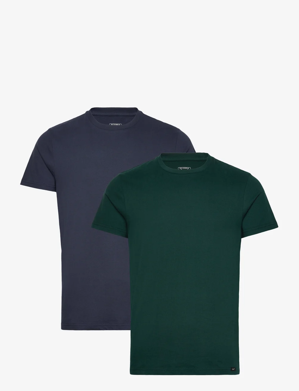 Lee Jeans - TWIN PACK CREW - kurzärmelig - jade forest mood indigo - 1