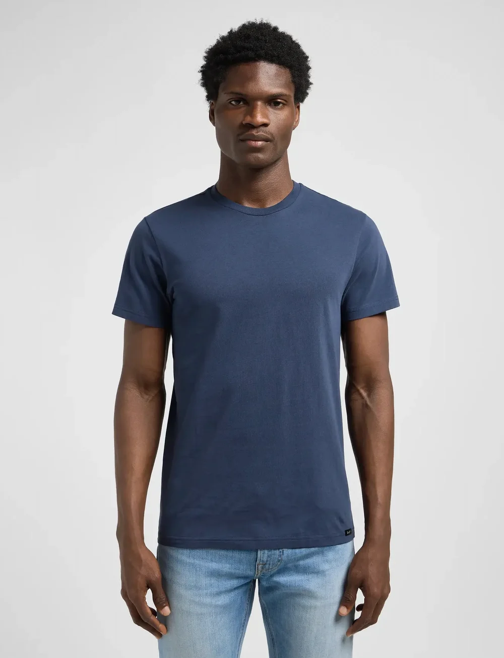 Lee Jeans - TWIN PACK CREW - kurzärmelig - jade forest mood indigo - 4