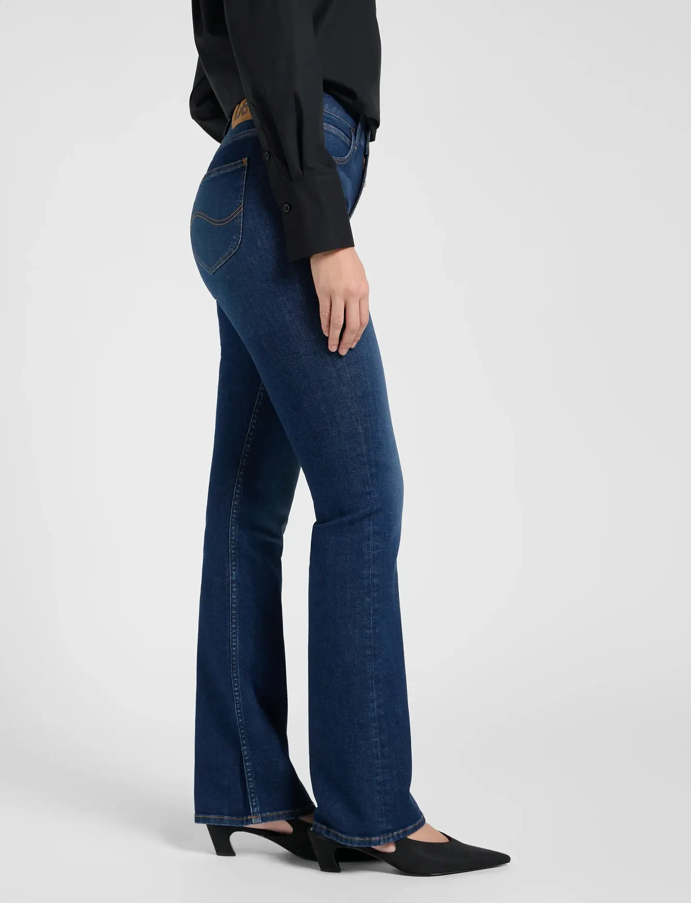 Lee Jeans - BREESE BOOT - Útvíðar gallabuxur - fervent blue - 4
