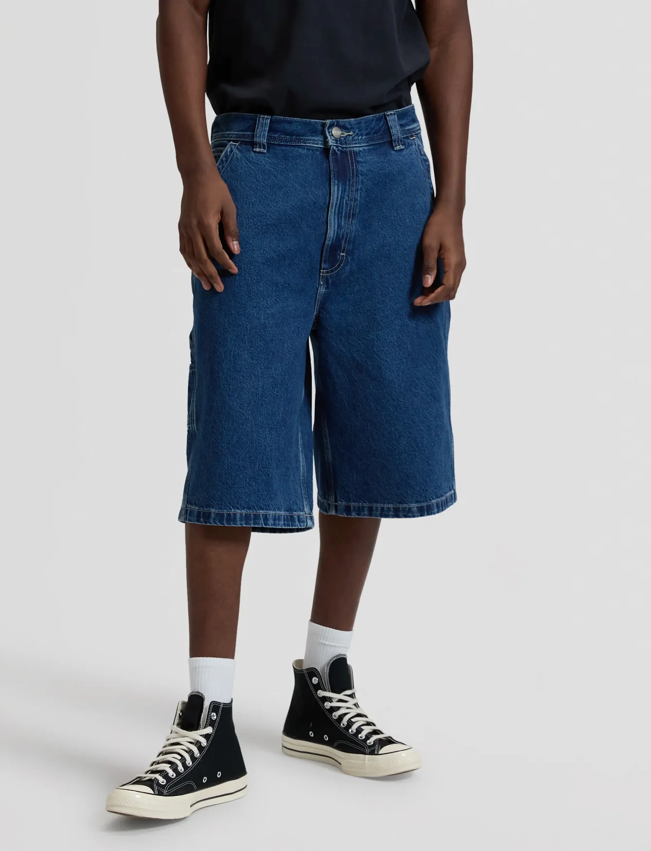 Lee Jeans WORKWEAR SKATER SHORT - Teksariided - RIGHT ON / blue
