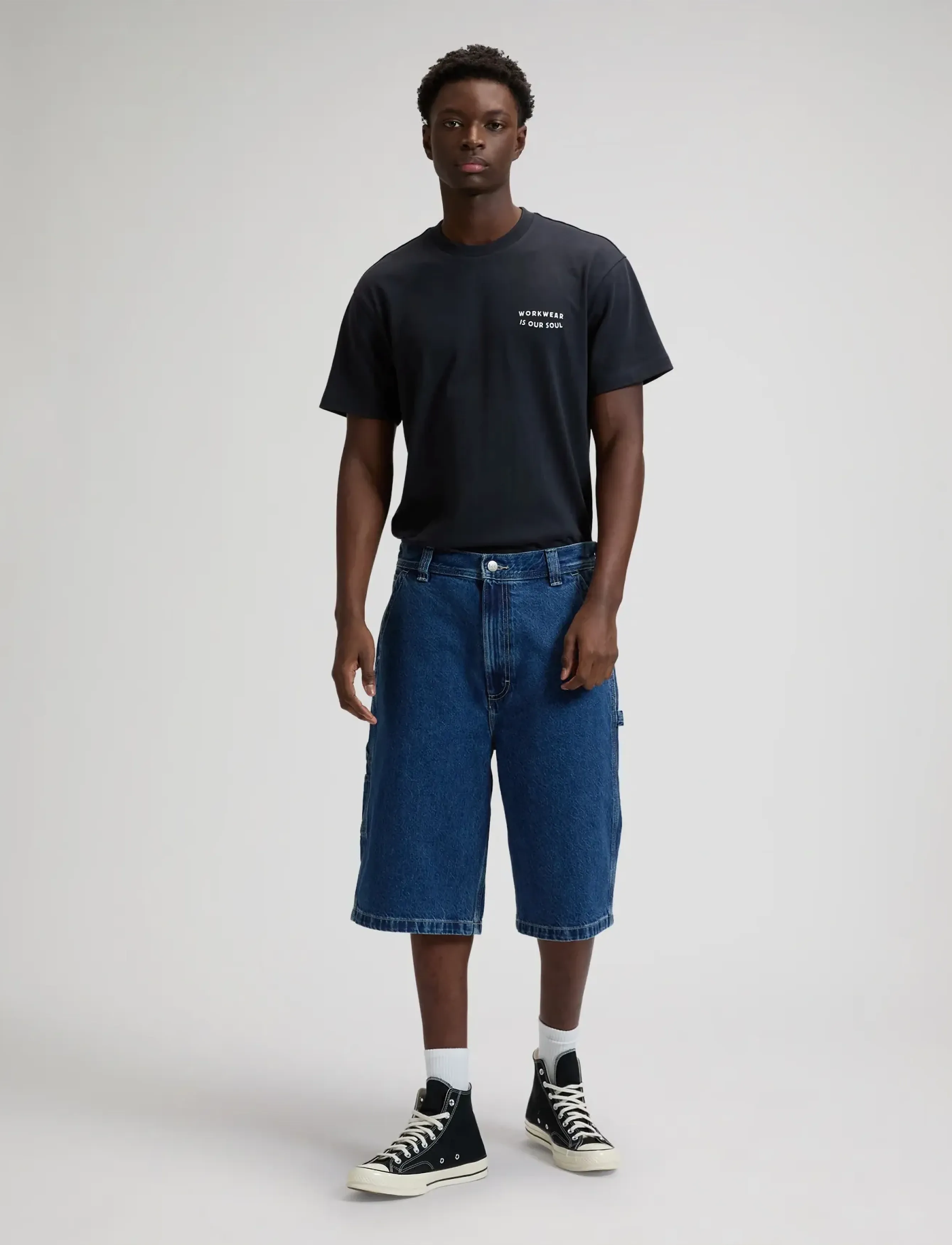 Lee Jeans - WORKWEAR SKATER SHORT - farkkushortsit - right on - 3