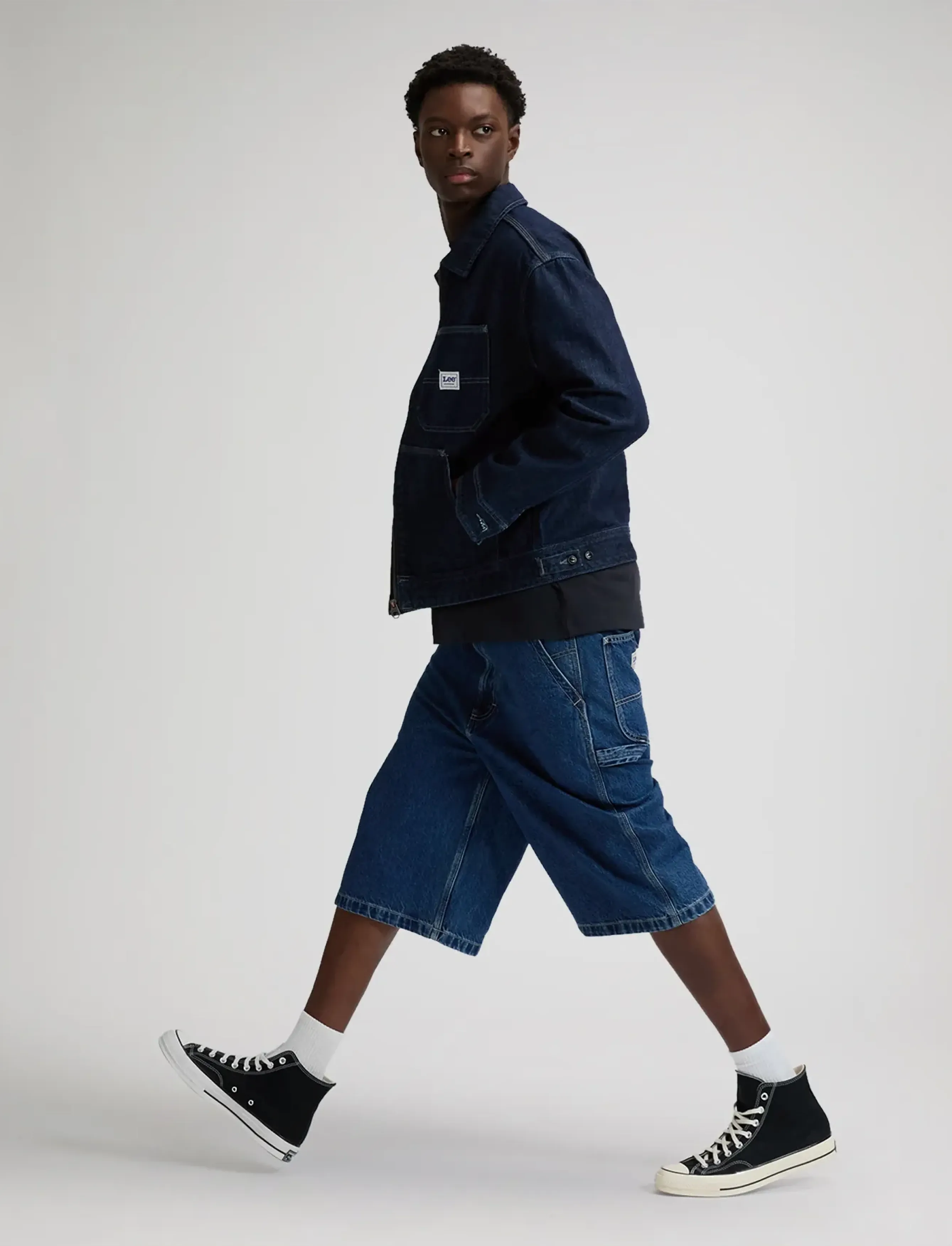 Lee Jeans WORKWEAR SKATER SHORT - Tänavastiil - RIGHT ON / blue