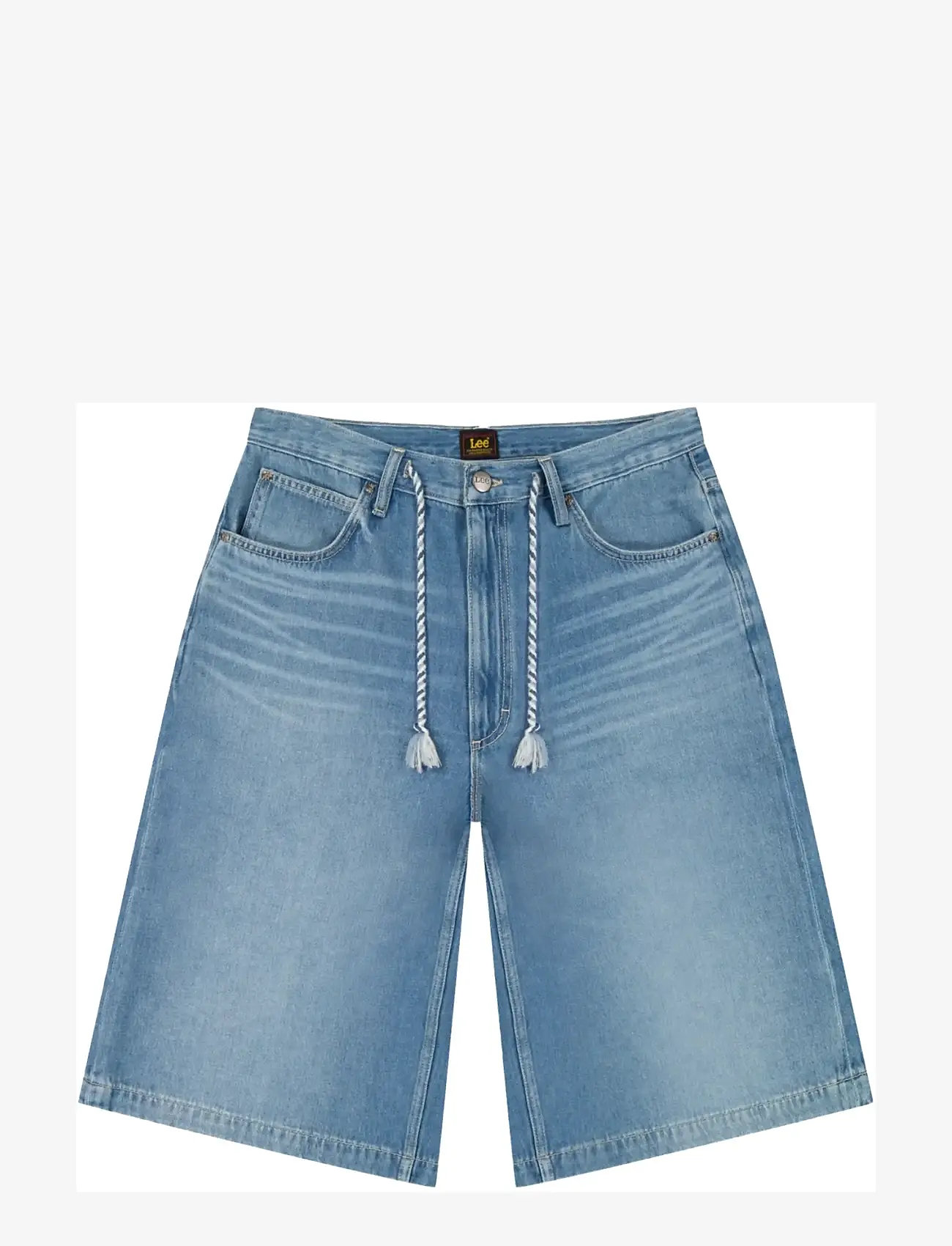 Lee Jeans - JORT WITH DRAWSTRING - short en jean - mid stone - 1