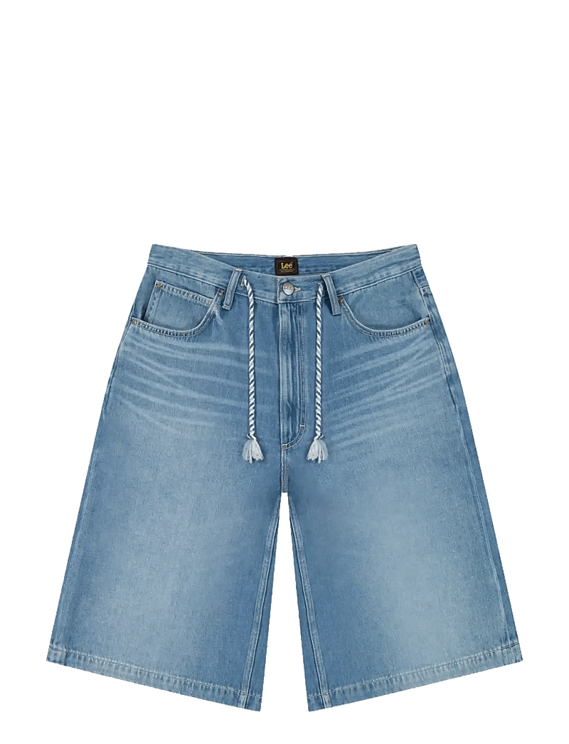 Lee Jeans - JORT WITH DRAWSTRING - short en jean - mid stone - 1