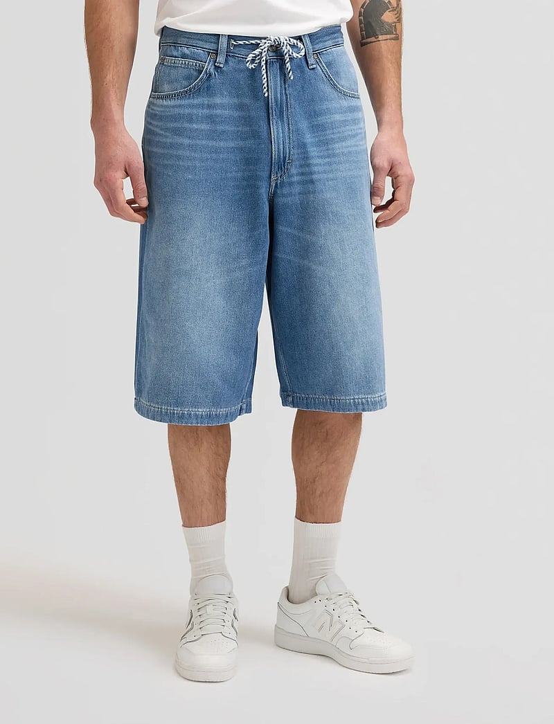 Lee Jeans - JORT WITH DRAWSTRING - short en jean - mid stone - 0