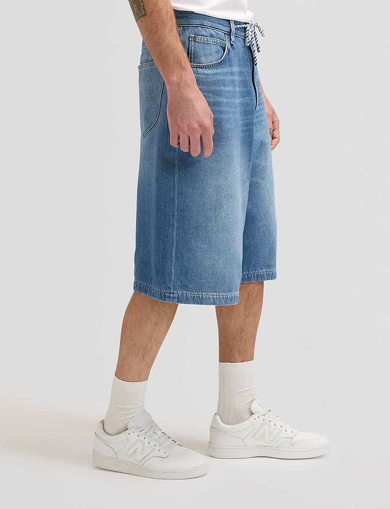 Lee Jeans - JORT WITH DRAWSTRING - short en jean - mid stone - 4