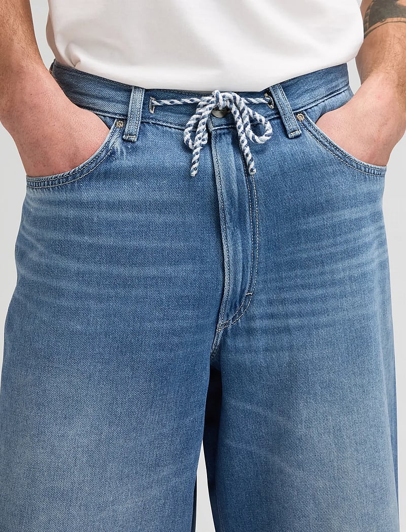 Lee Jeans - JORT WITH DRAWSTRING - short en jean - mid stone - 5