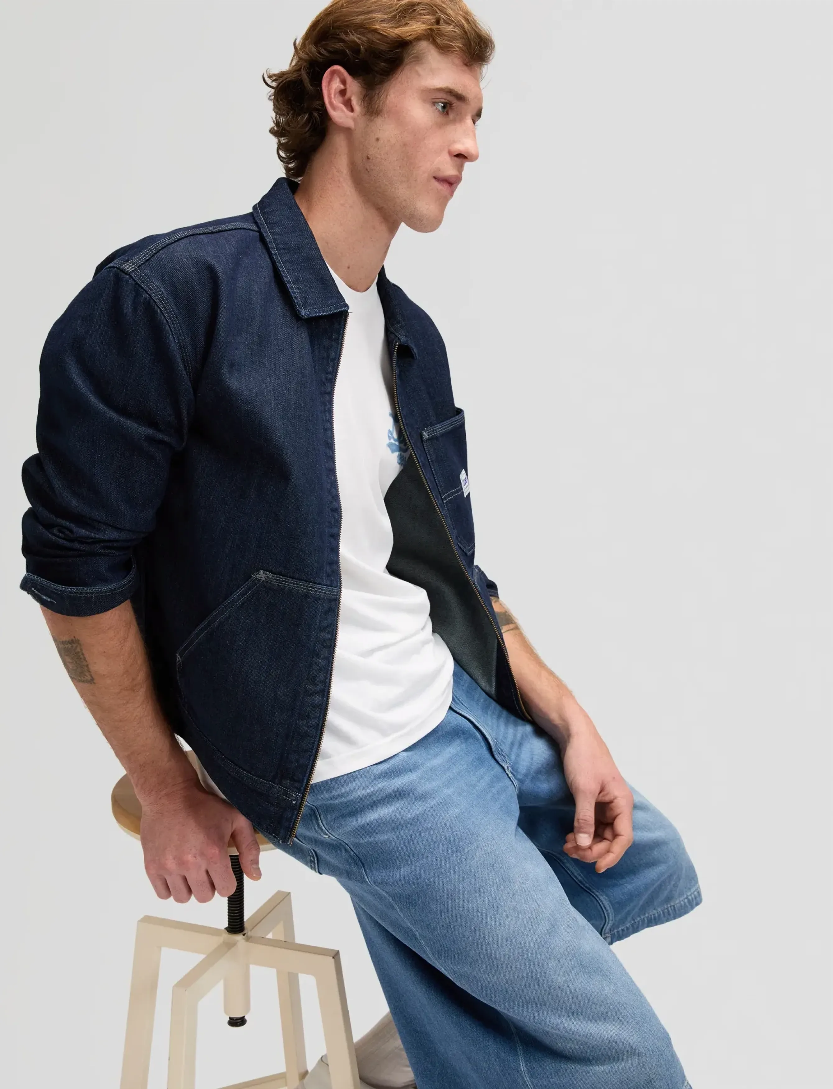 Lee Jeans JORT WITH DRAWSTRING - Streetstyle - MID STONE / blue