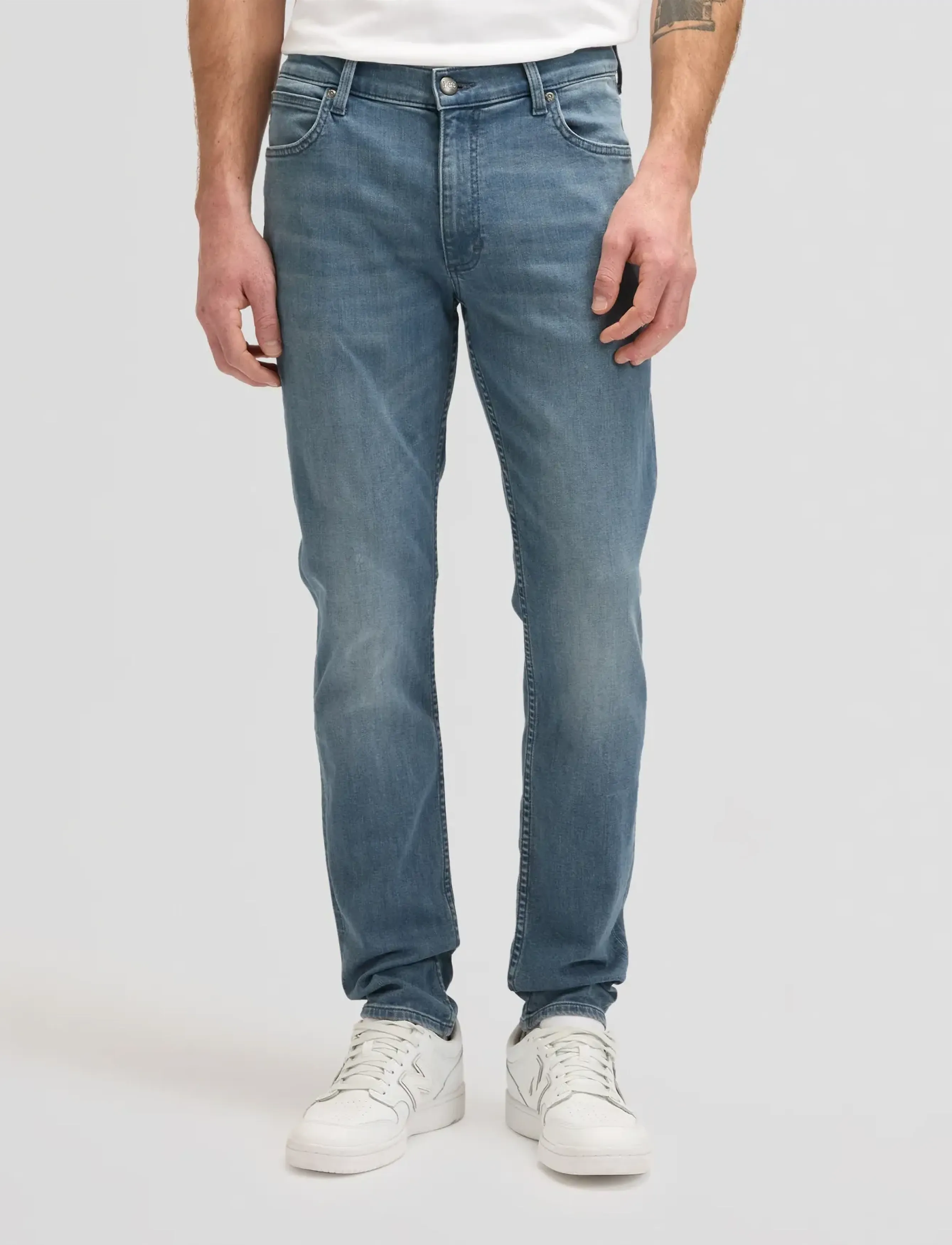 Lee Jeans Luke, 38 x 34, Blue, Jeans > Smalle, Herre