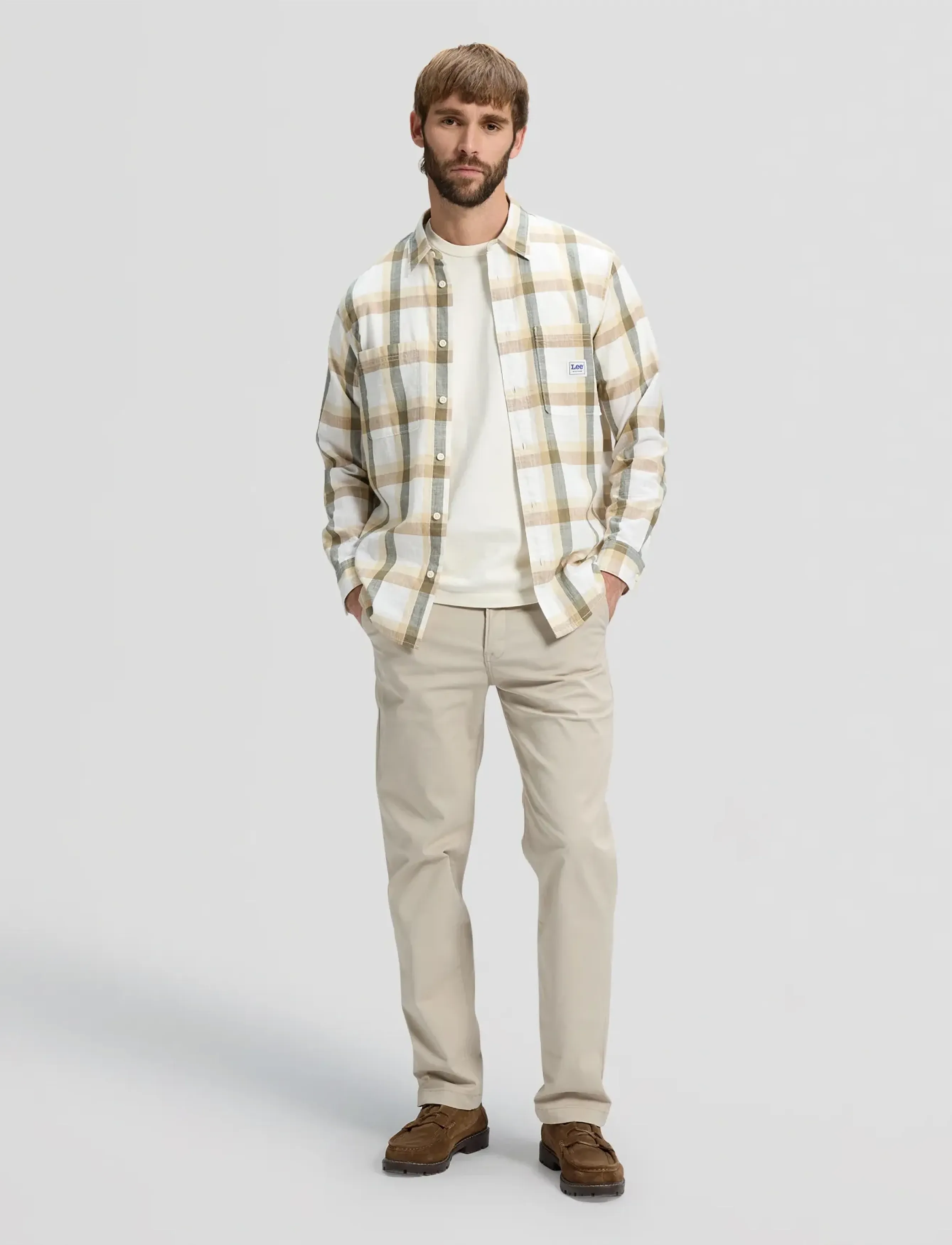 Lee Jeans - REGULAR CHINO - chino's - cashmere - 3