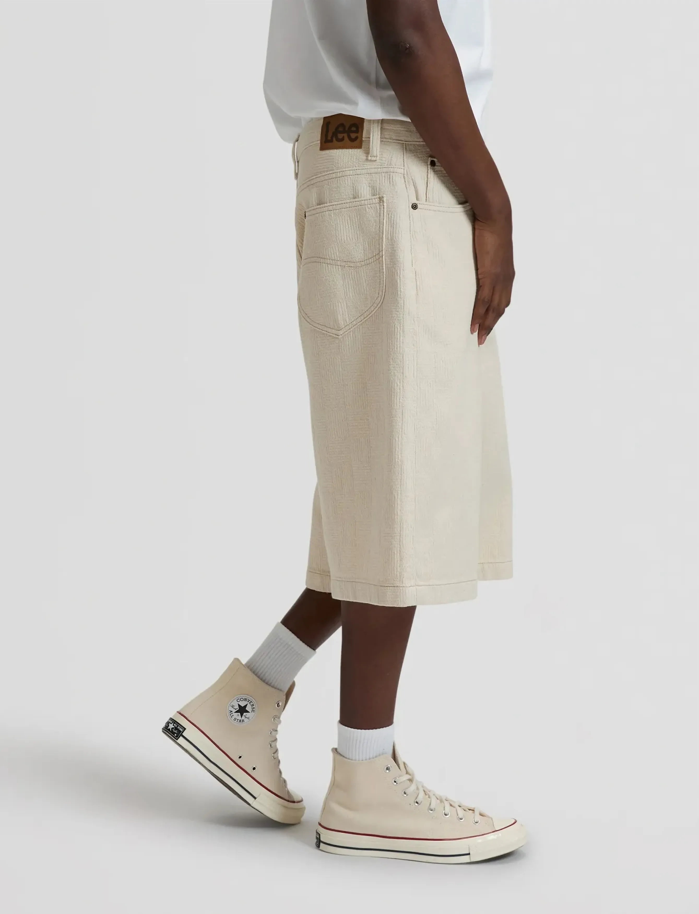 Lee Jeans - JORT WITH DRAWSTRING - män - natural greige - 4