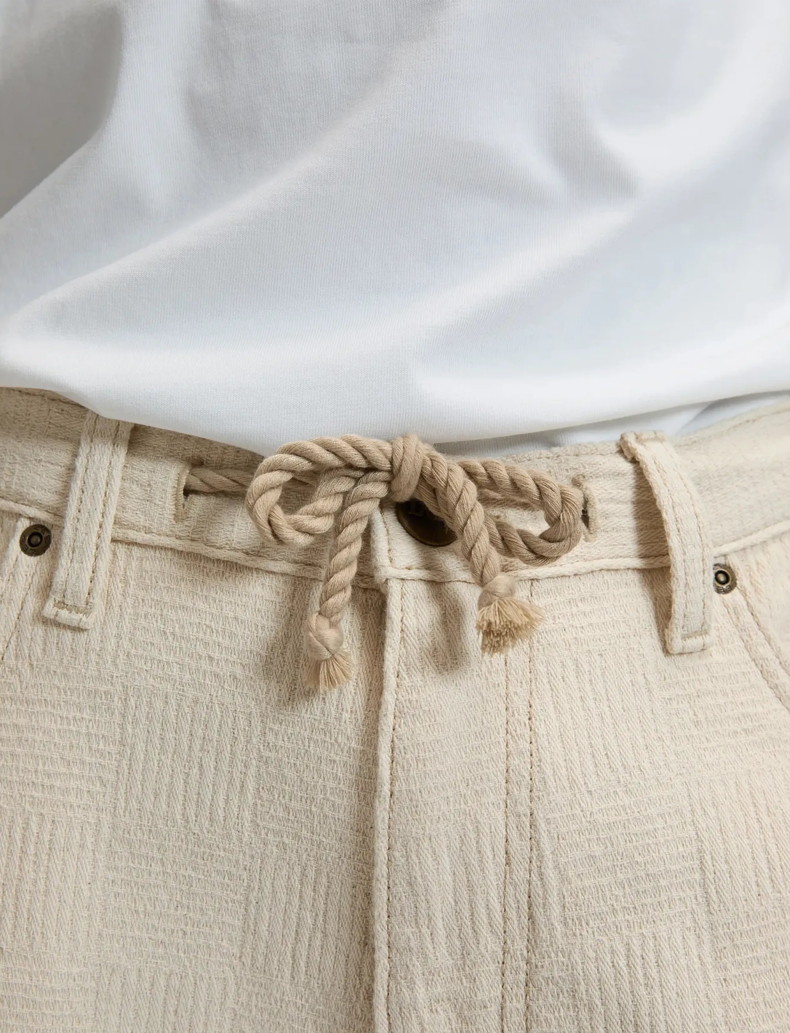 Lee Jeans - JORT WITH DRAWSTRING - män - natural greige - 5