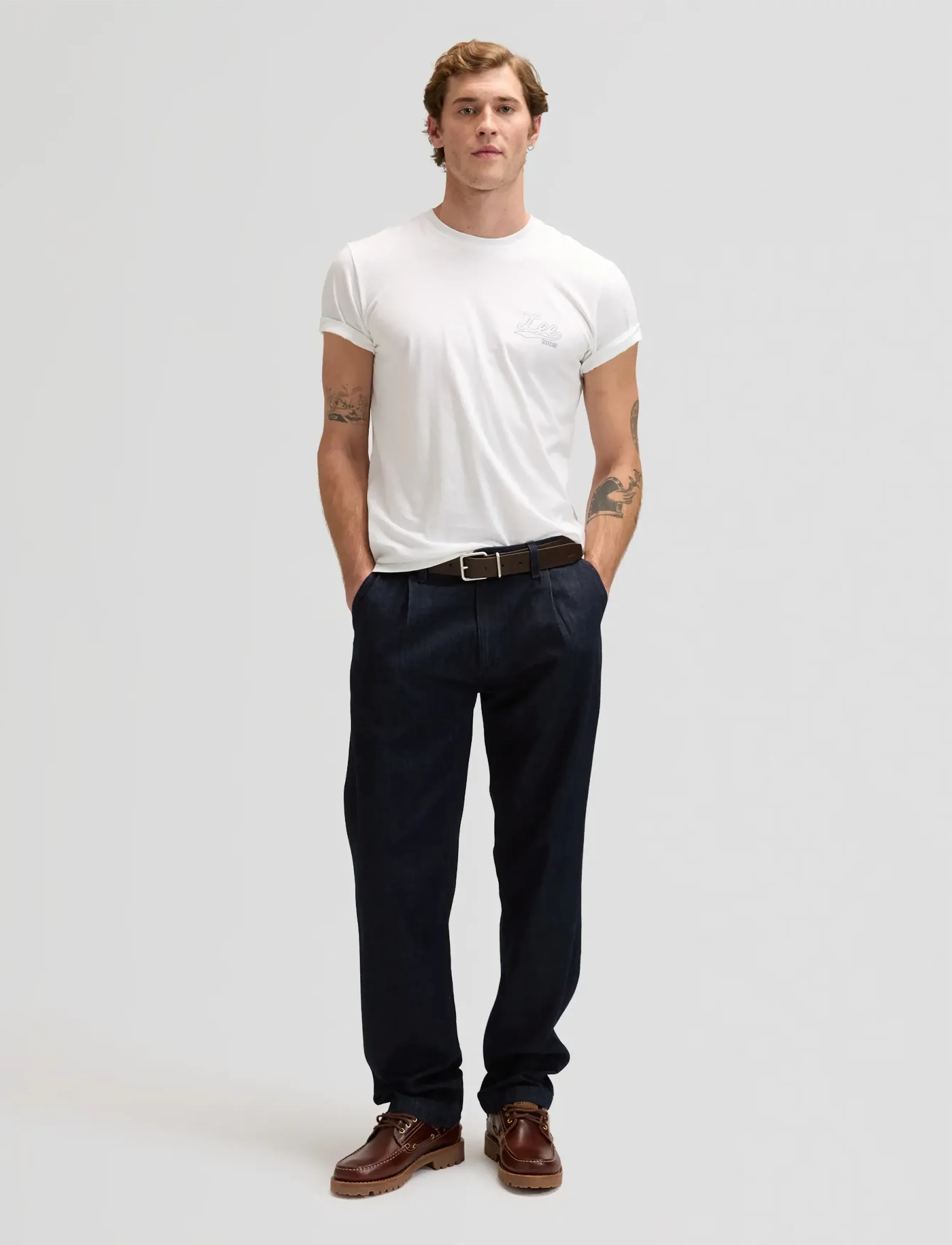Lee Jeans - PLEATED CHINO - chinos - rinse - 4