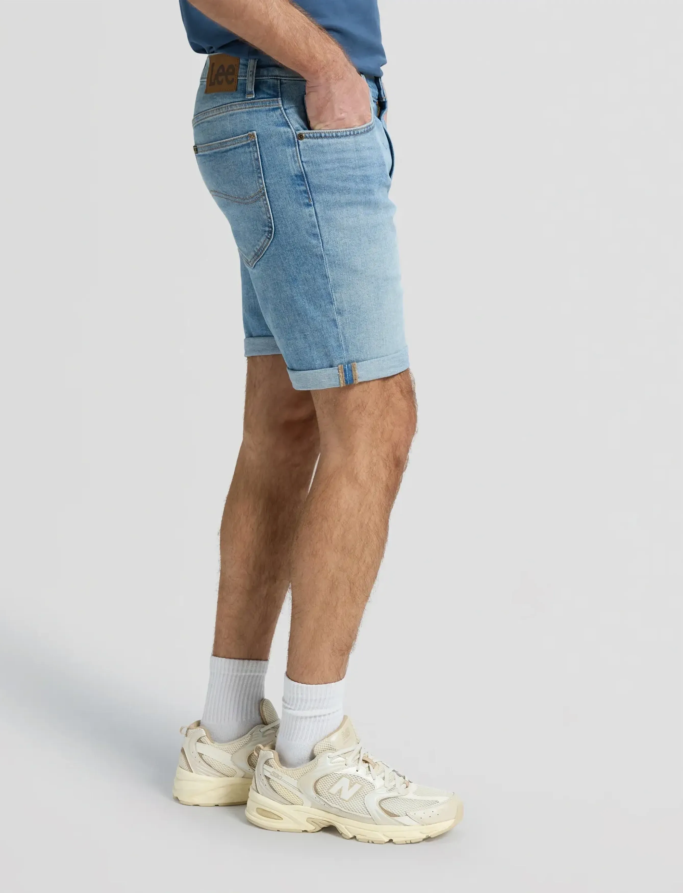 Lee Jeans - RIDER SHORT - men - blue harvest - 4