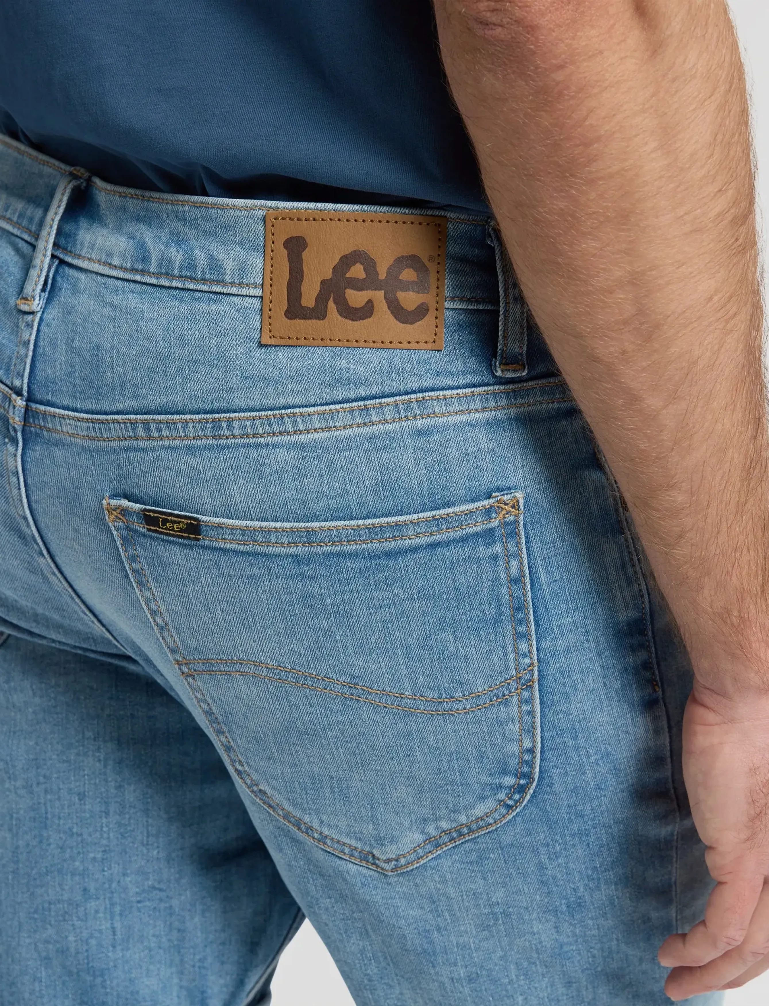 Lee Jeans - RIDER SHORT - men - blue harvest - 5