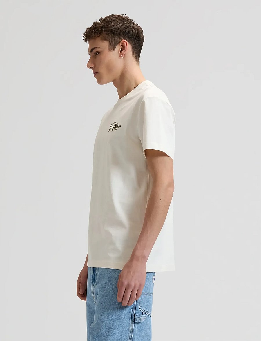 Lee Jeans - LEE FLAG TEE - kortærmede t-shirts - natural - 4