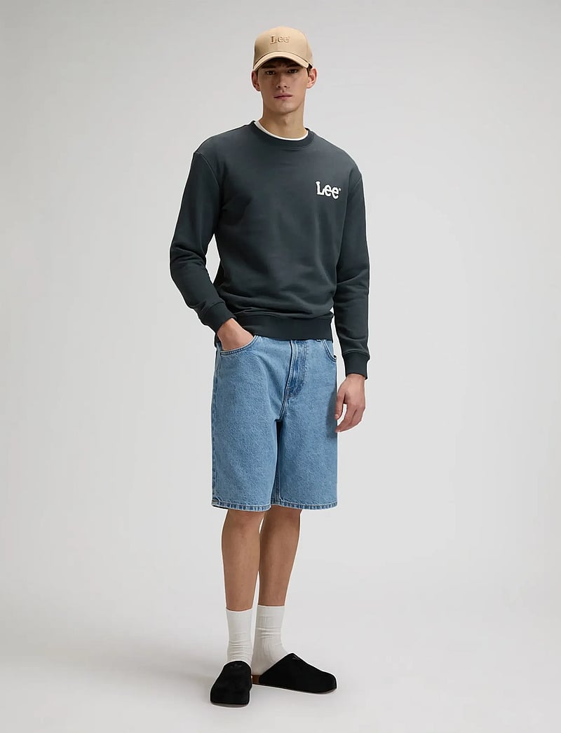Lee Jeans - WOBBLY LEE SWS - sweatshirts - washed black - 3