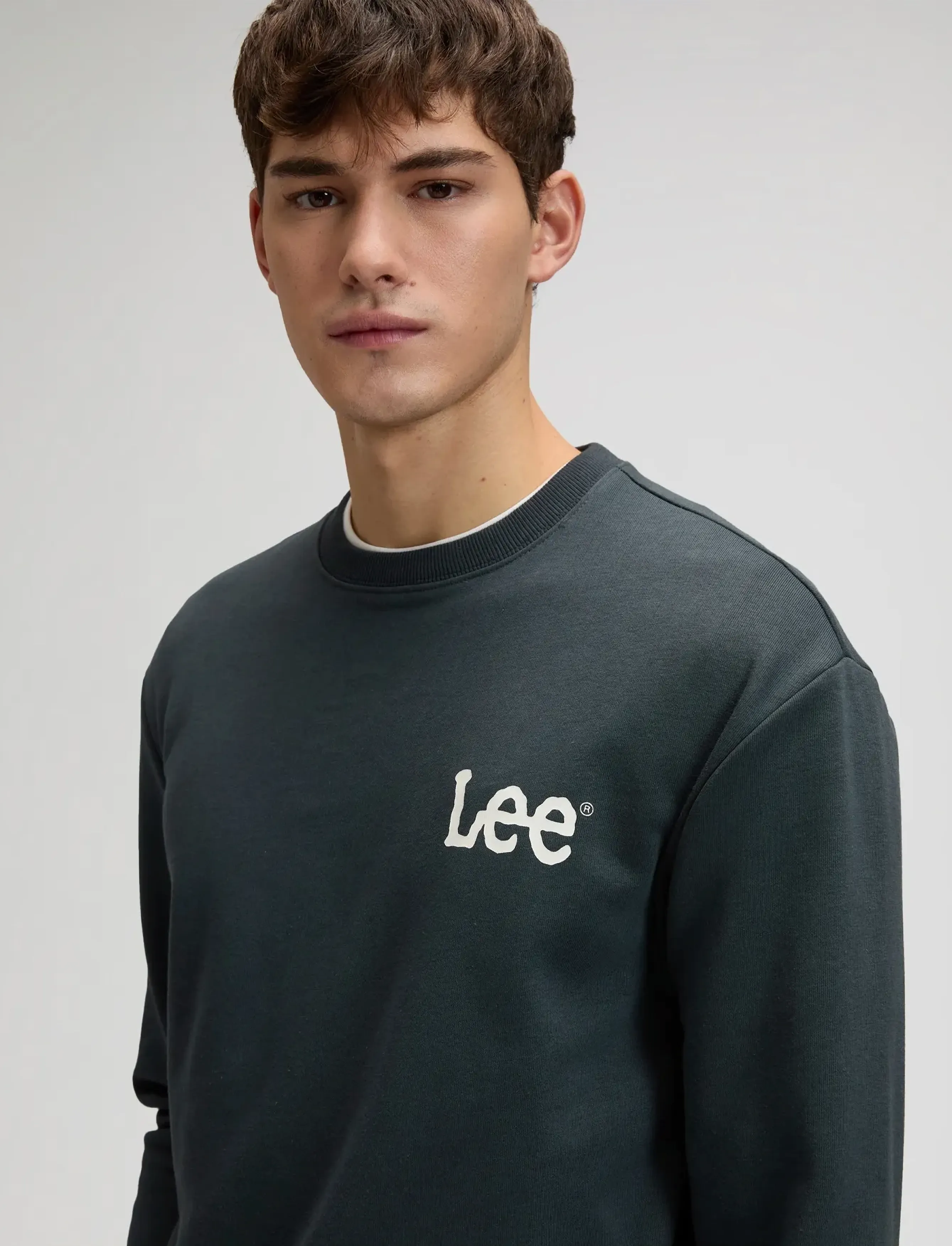 Lee Jeans - WOBBLY LEE SWS - sweatshirts - washed black - 5