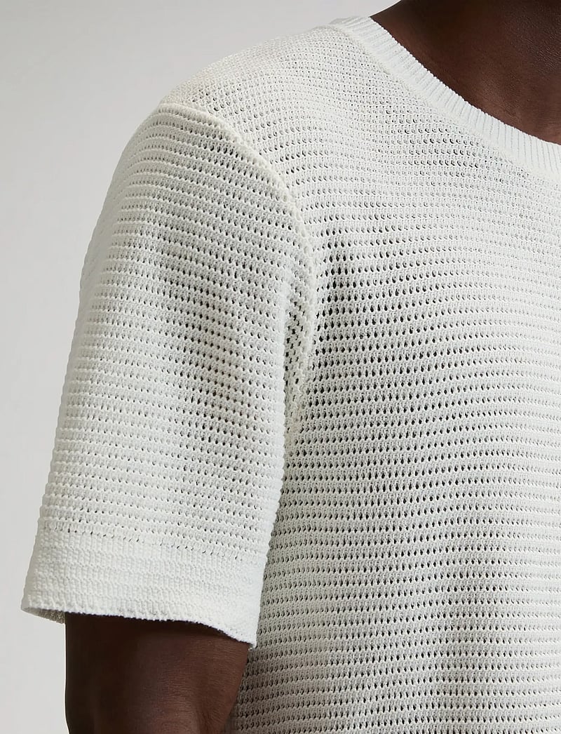 Lee Jeans - CROCHET T - marškinėliai trumpomis rankovėmis - natural - 5