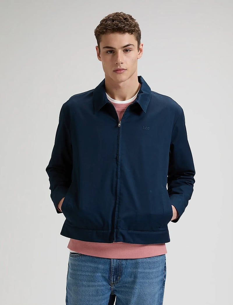 Lee Jeans - HARRINGTON SIGNATURE JKT - efterårsjakker - rivet navy - 0