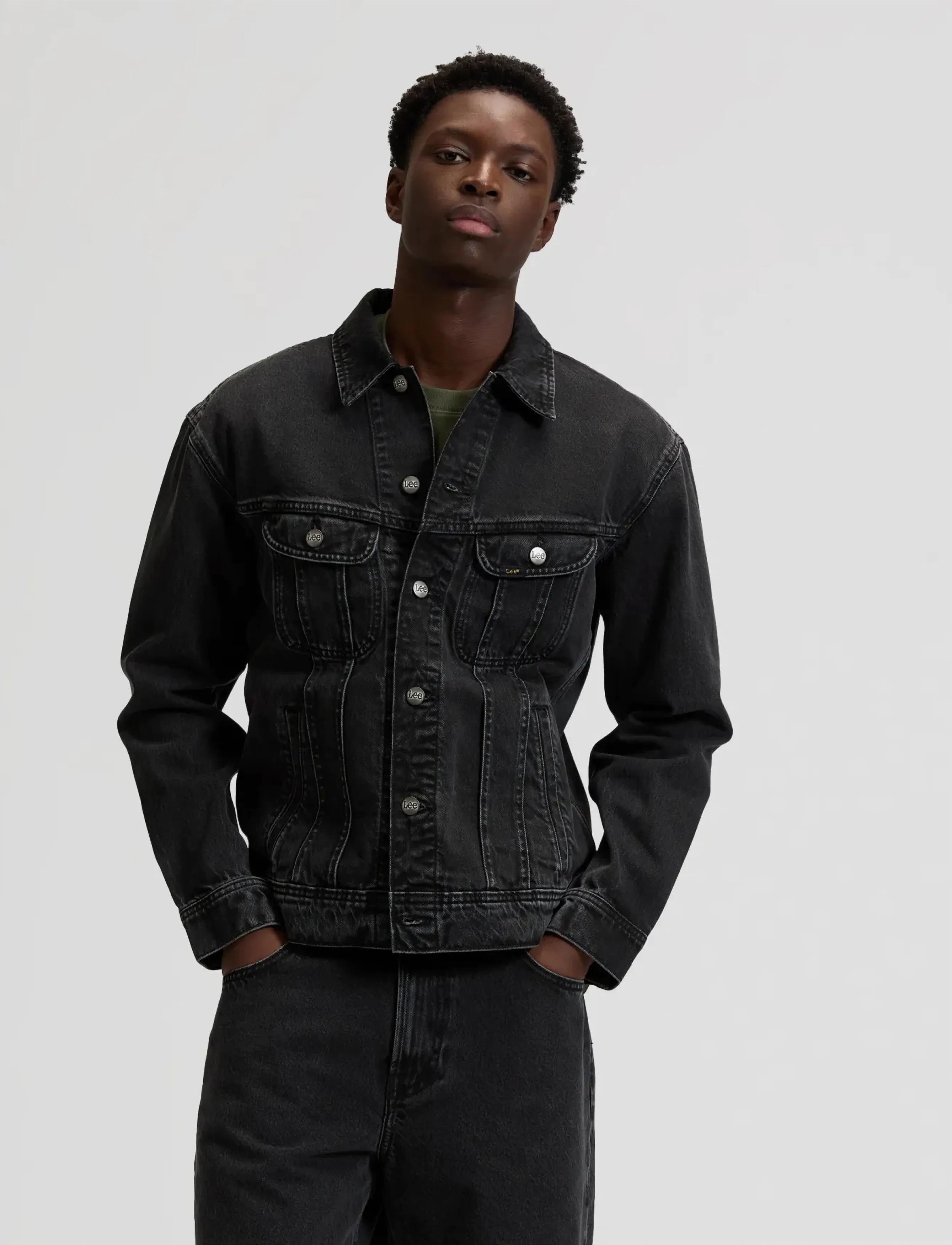 Lee Jeans RELAXED RIDER JACKET - Lee Jeans - REKINDLE / grey