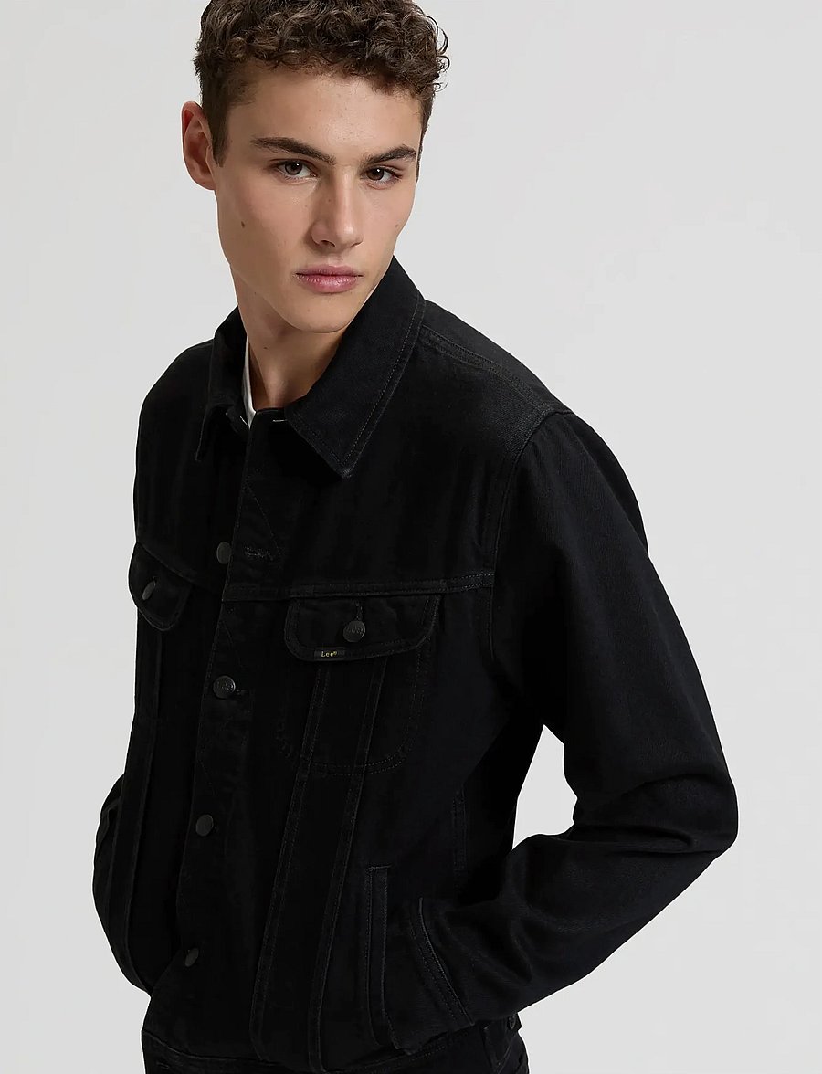 Lee Jeans - RIDER JACKET - voodrita teksajakid - clean black - 5