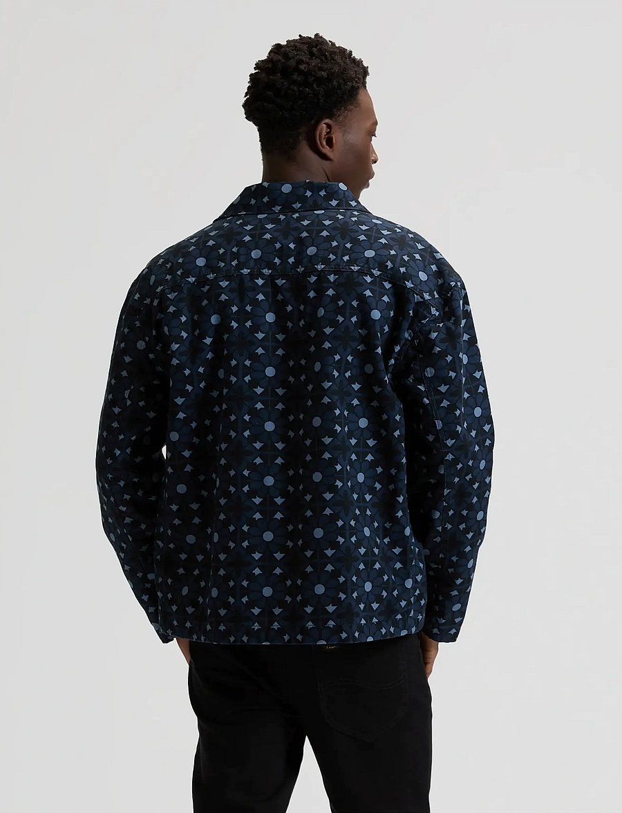 Lee Jeans - CLEAN WORKWEAR JACKET - voodriga teksajakid - geo print - 2