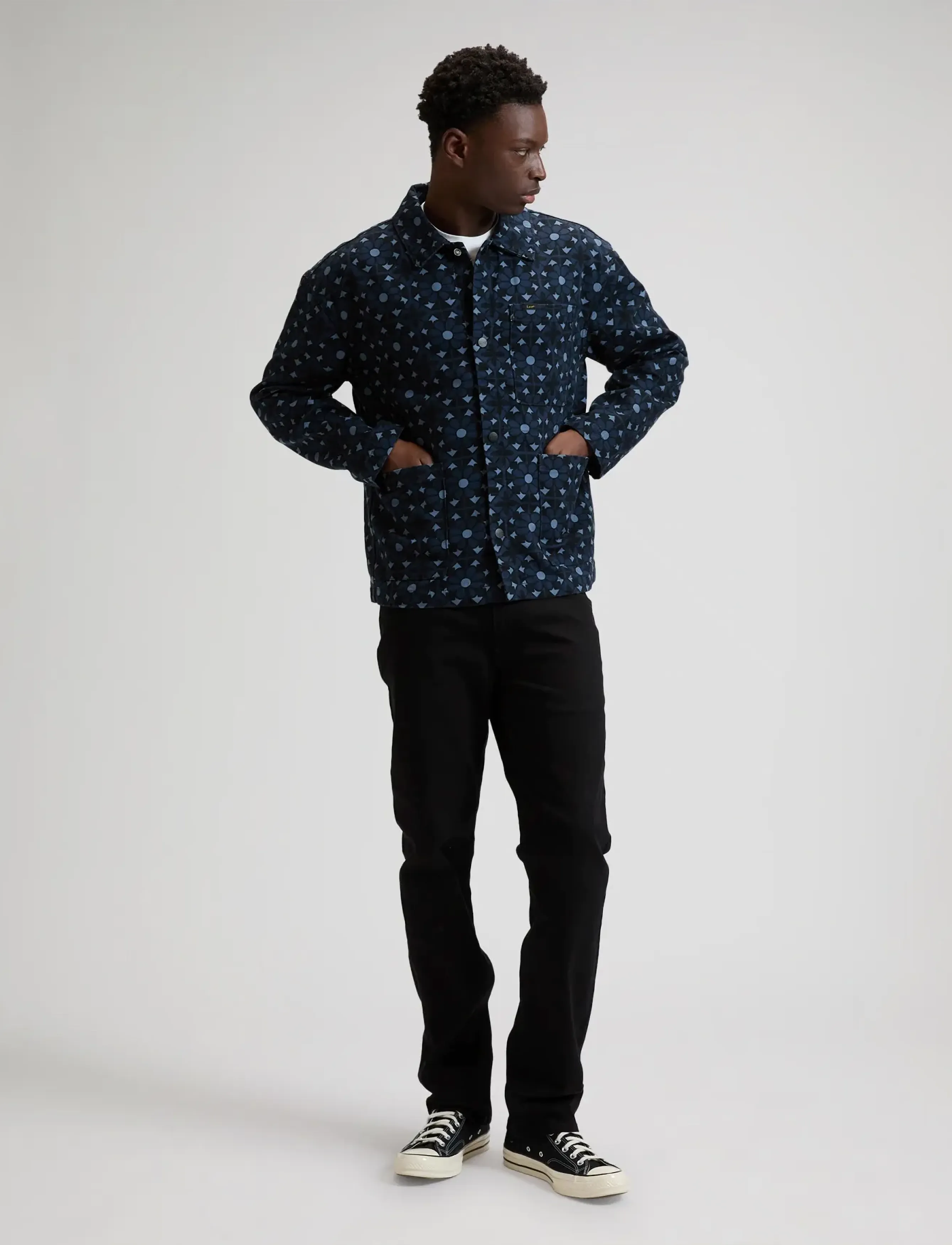 Lee Jeans - CLEAN WORKWEAR JACKET - forårsjakker - geo print - 3