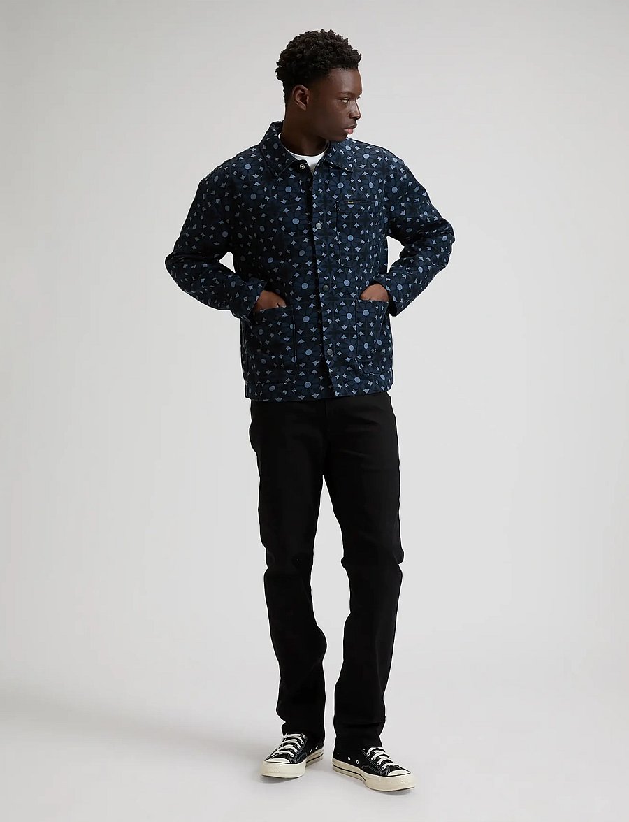 Lee Jeans - CLEAN WORKWEAR JACKET - voodriga teksajakid - geo print - 3
