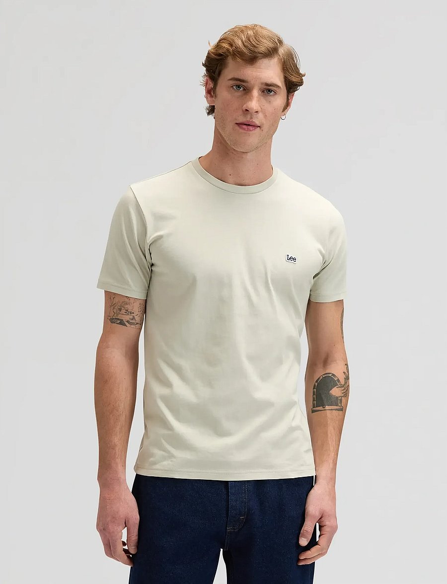Lee Jeans - SS PATCH LOGO TEE - lühikeste varrukatega t-särgid - cove - 0