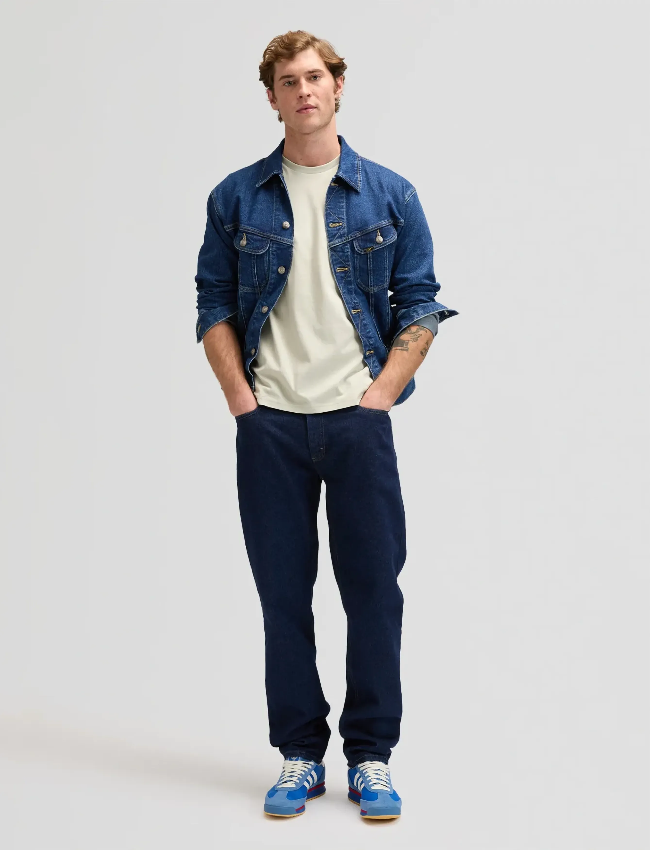 Lee Jeans - SS PATCH LOGO TEE - short-sleeved t-shirts - cove - 3