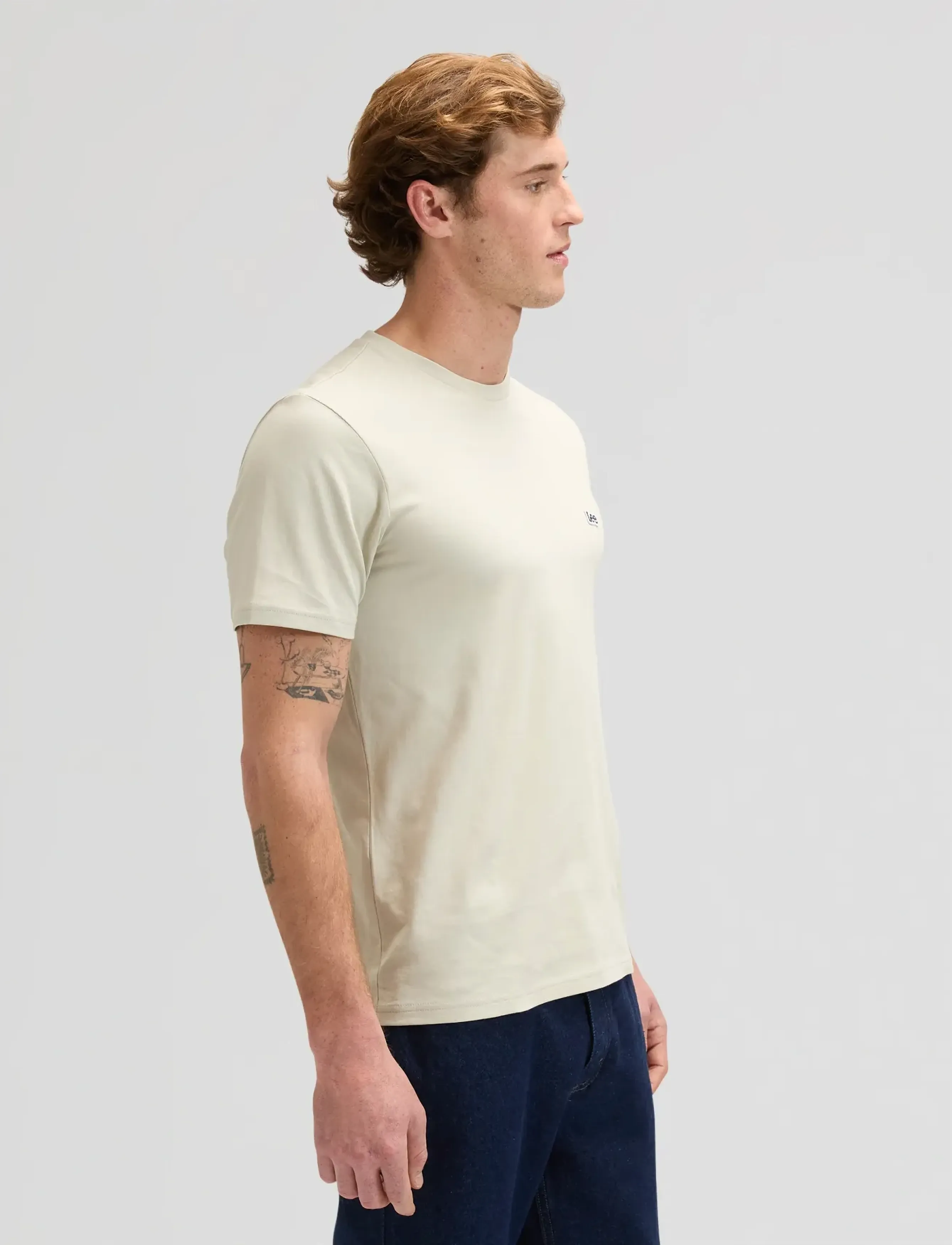 Lee Jeans - SS PATCH LOGO TEE - short-sleeved t-shirts - cove - 4