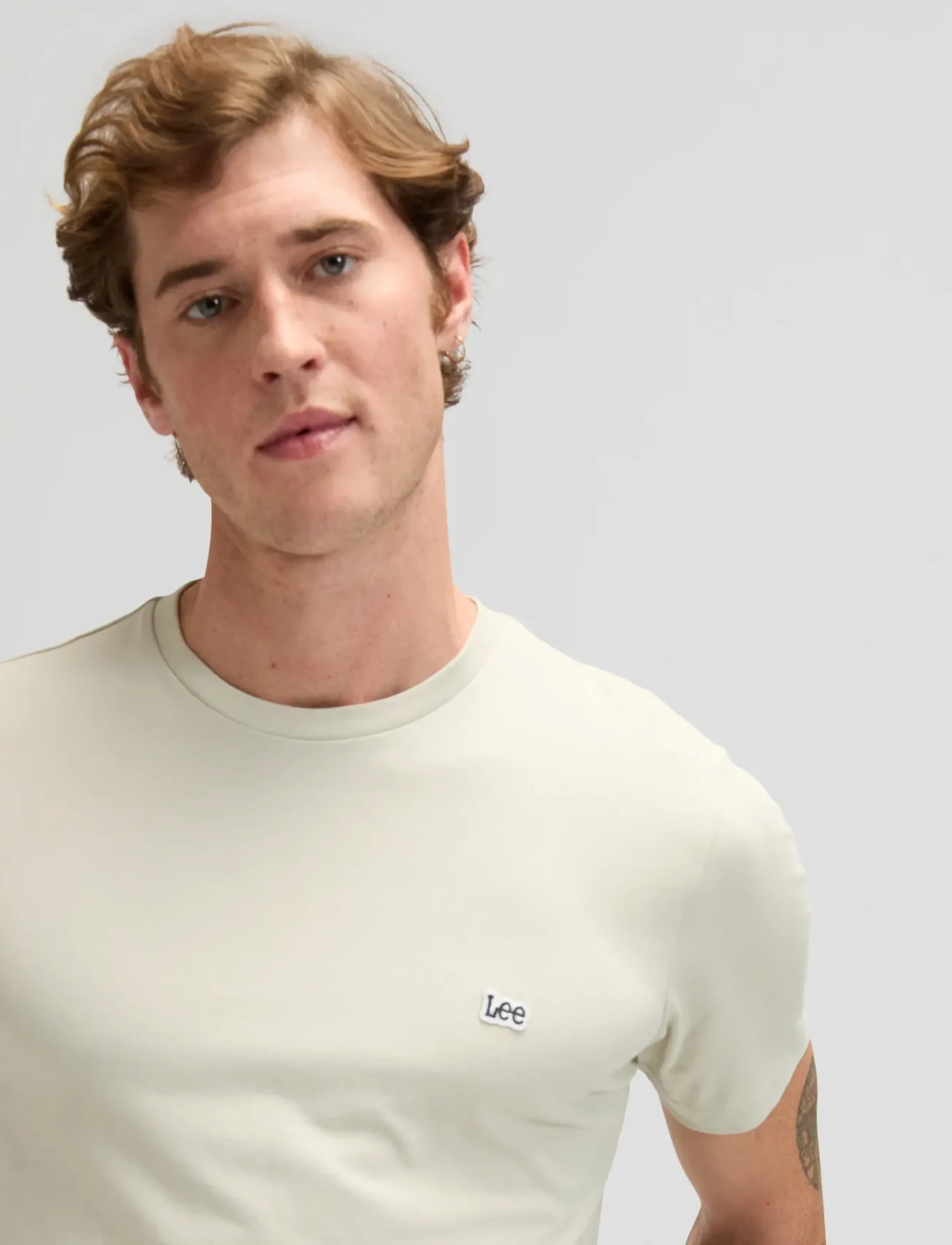 Lee Jeans - SS PATCH LOGO TEE - short-sleeved t-shirts - cove - 5