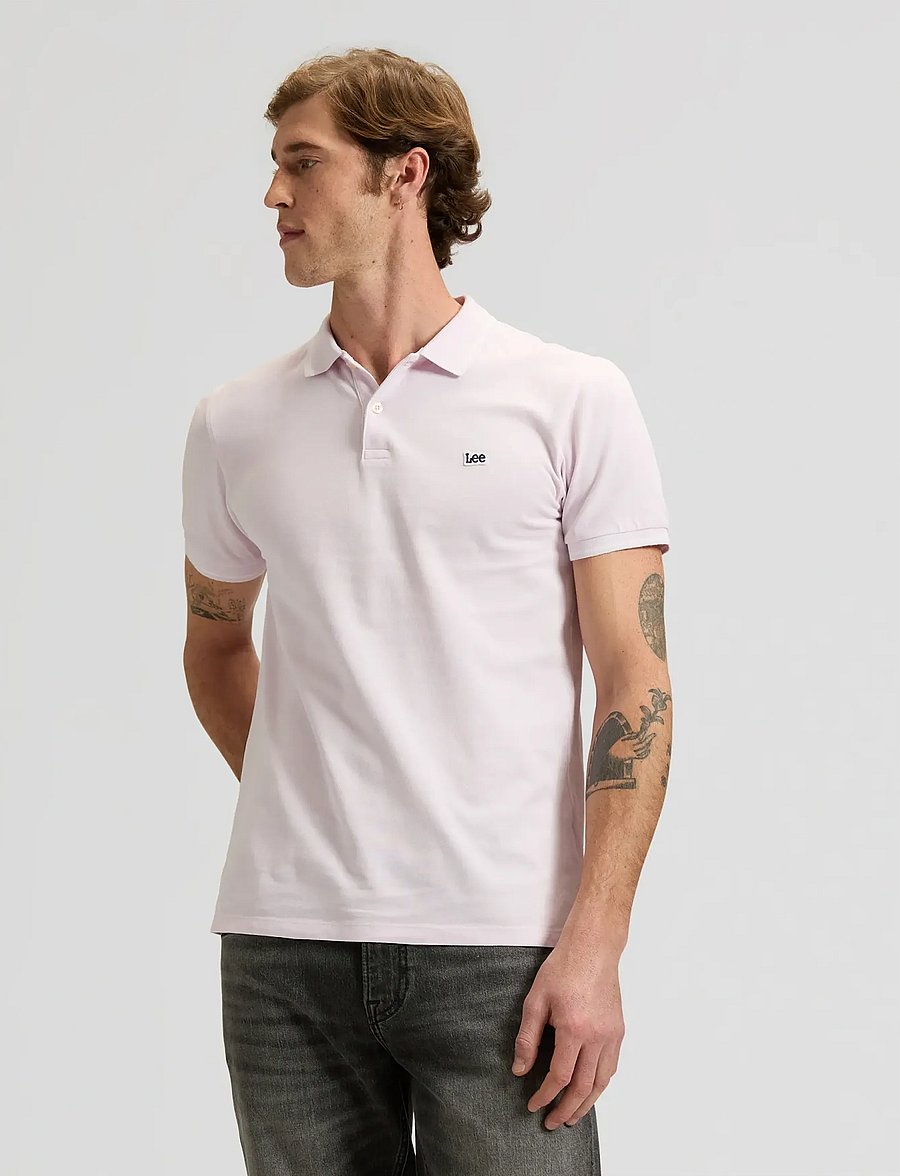 Lee Jeans - PIQUE POLO - kortærmede poloer - light icy pink - 0