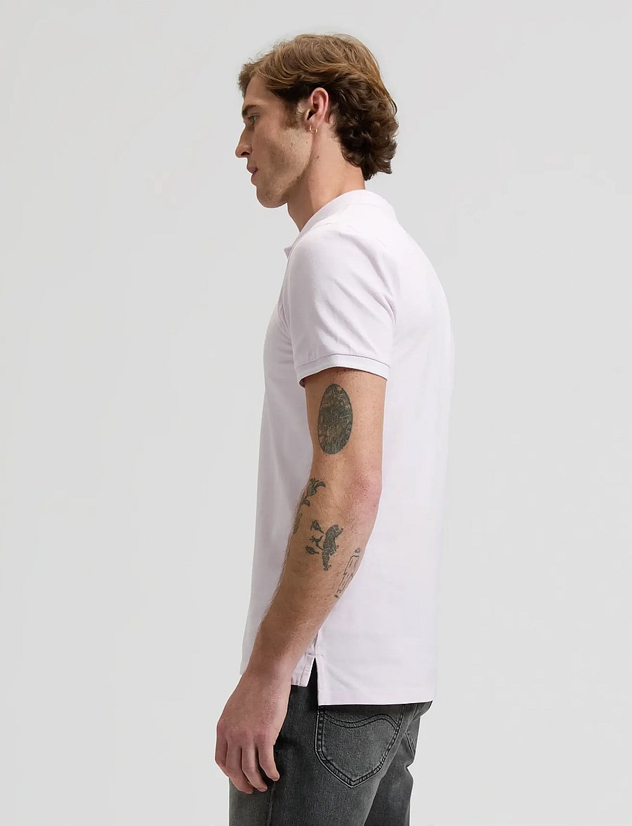 Lee Jeans - PIQUE POLO - kortærmede poloer - light icy pink - 4