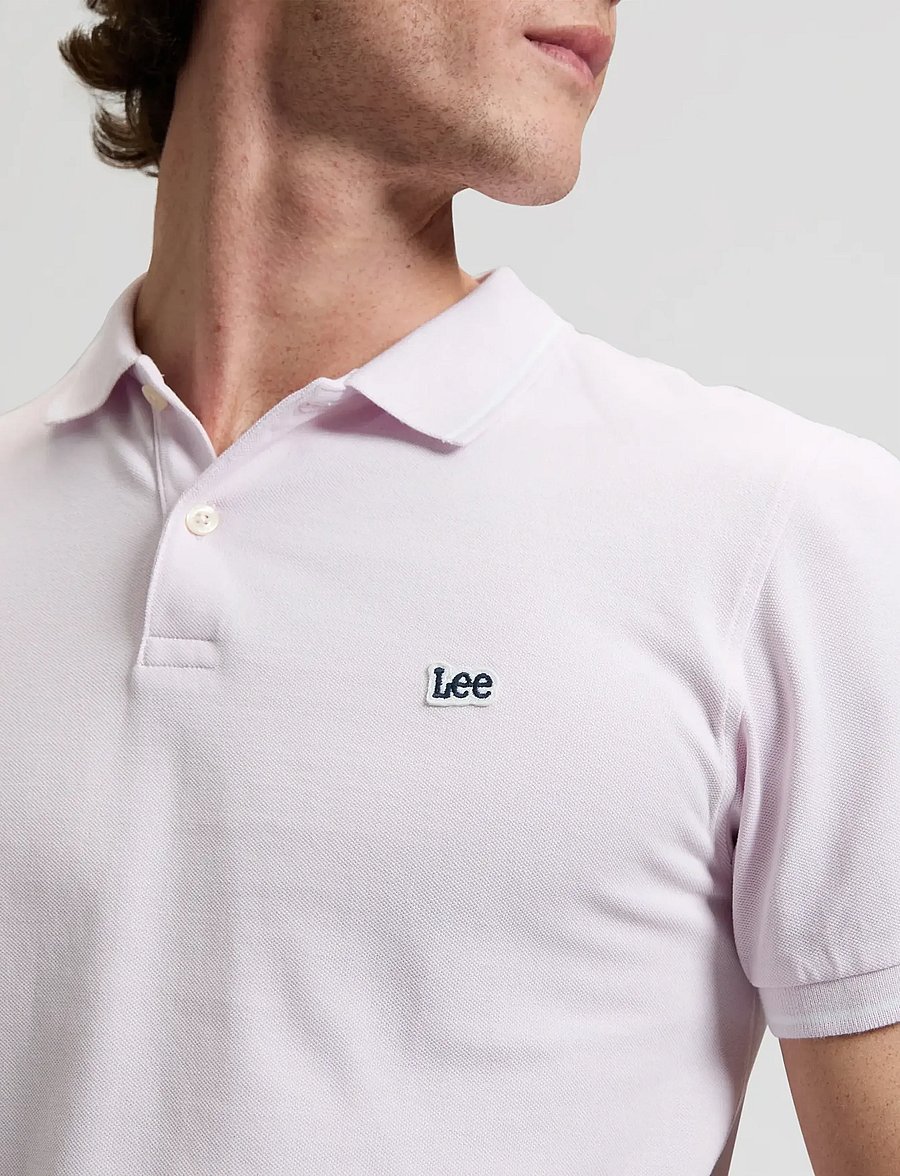 Lee Jeans - PIQUE POLO - kortærmede poloer - light icy pink - 5