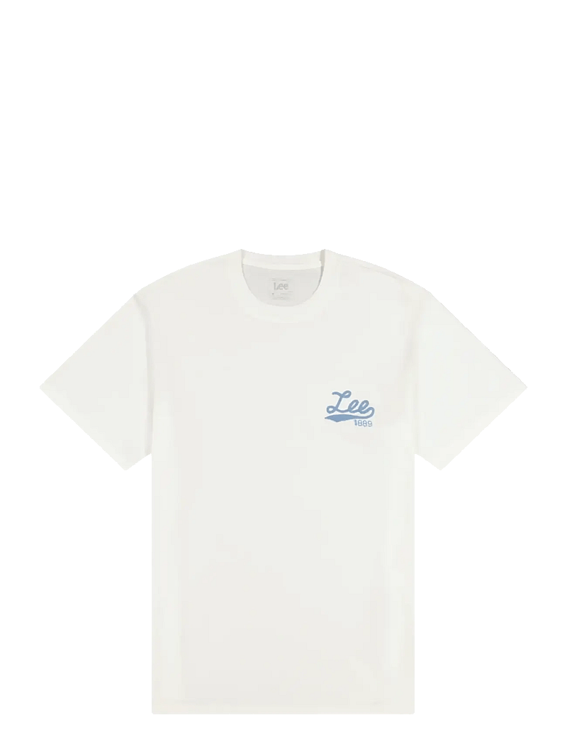 Lee Jeans - LEE STITCH TEE - krótki rękaw - bright white - 1