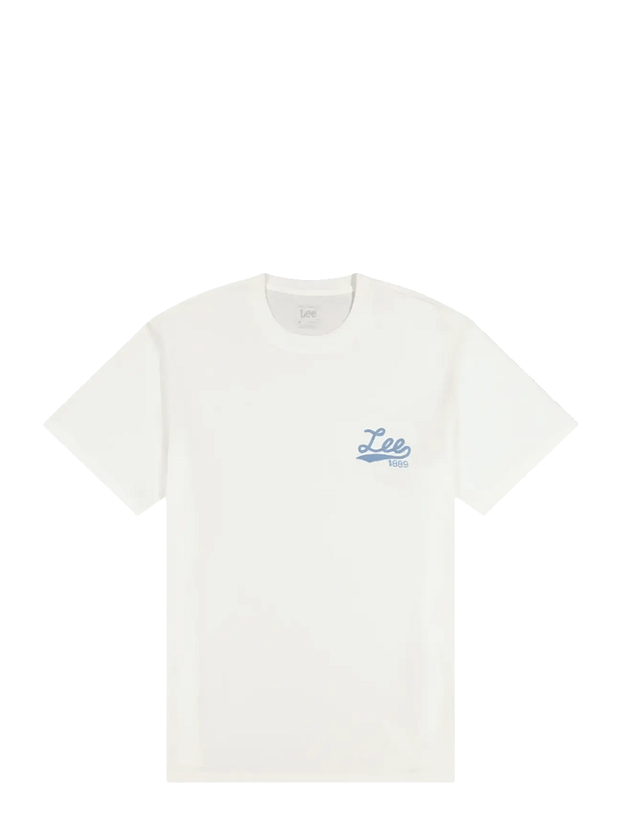 Lee Jeans - LEE STITCH TEE - kurzärmelige t-shirts - bright white - 1