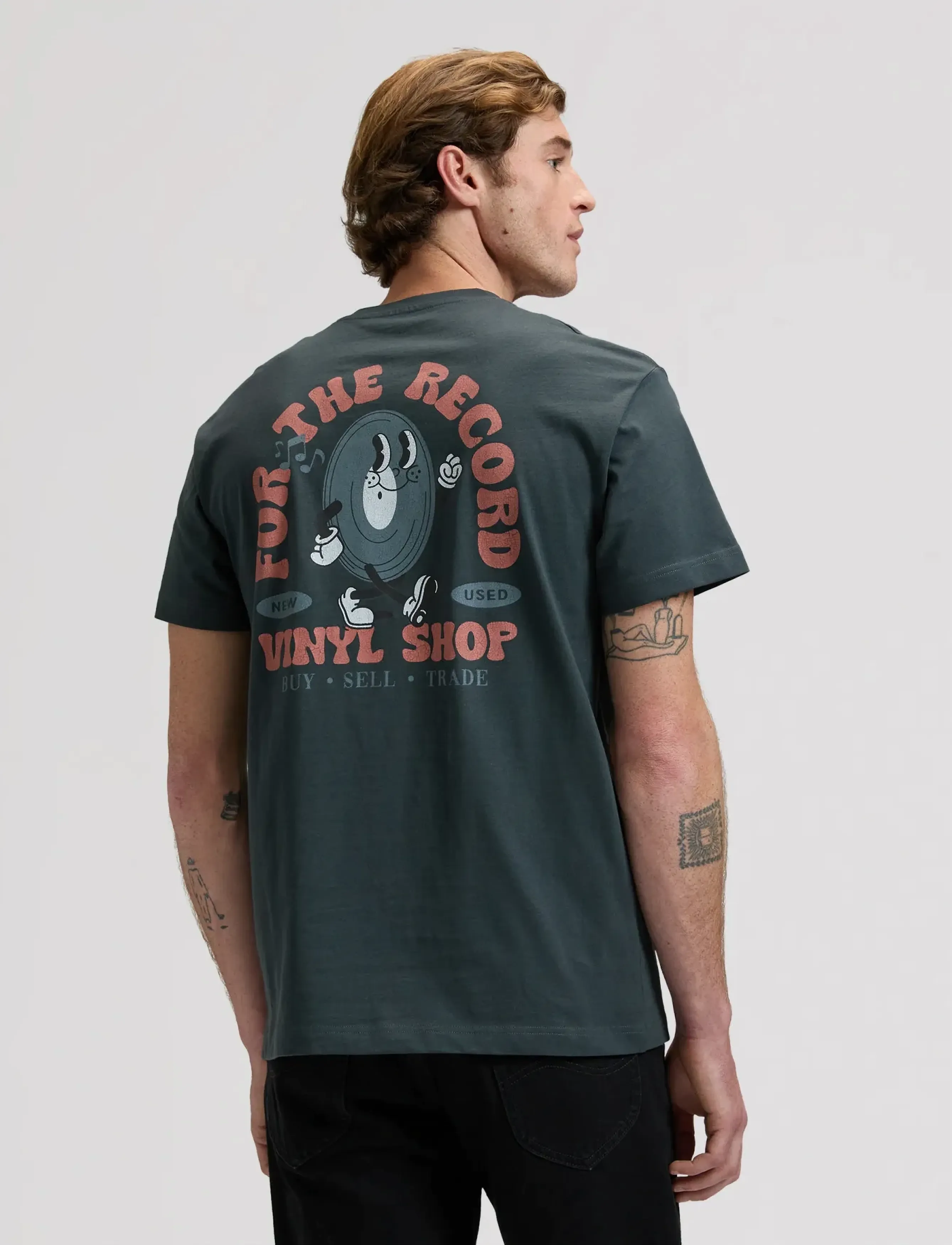 Lee Jeans LEE VINYL TEE - Neuheiten - WASHED BLACK / black