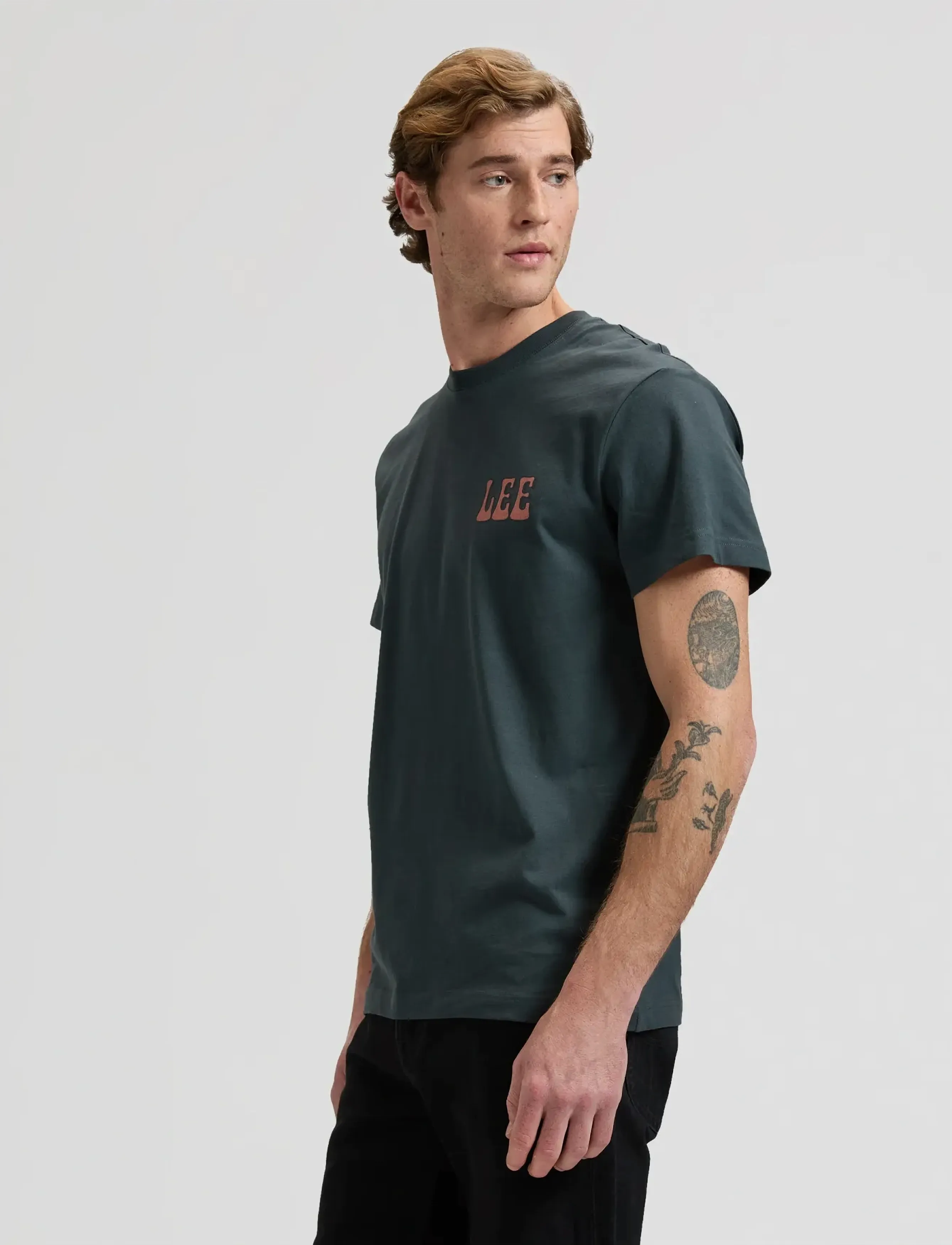 Lee Jeans - LEE VINYL TEE - laagste prijzen - washed black - 5