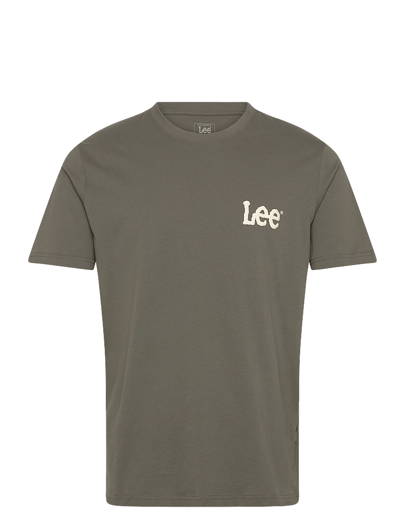 Lee Jeans - MEDIUM WOBBLY LEE TEE - kurzärmelig - lichen olive - 1