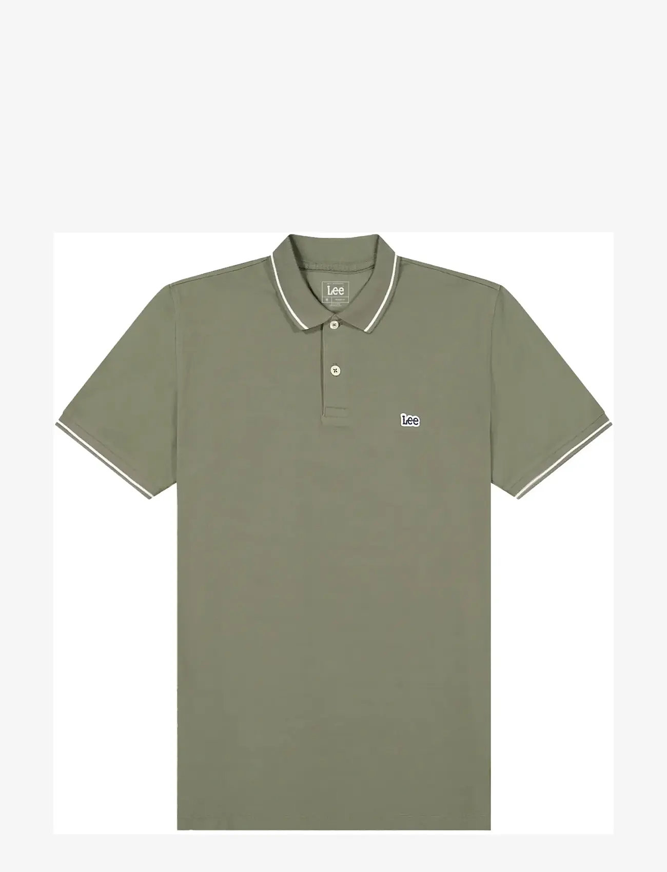 Lee Jeans - PIQUE POLO - kortærmede poloer - lichen olive - 1