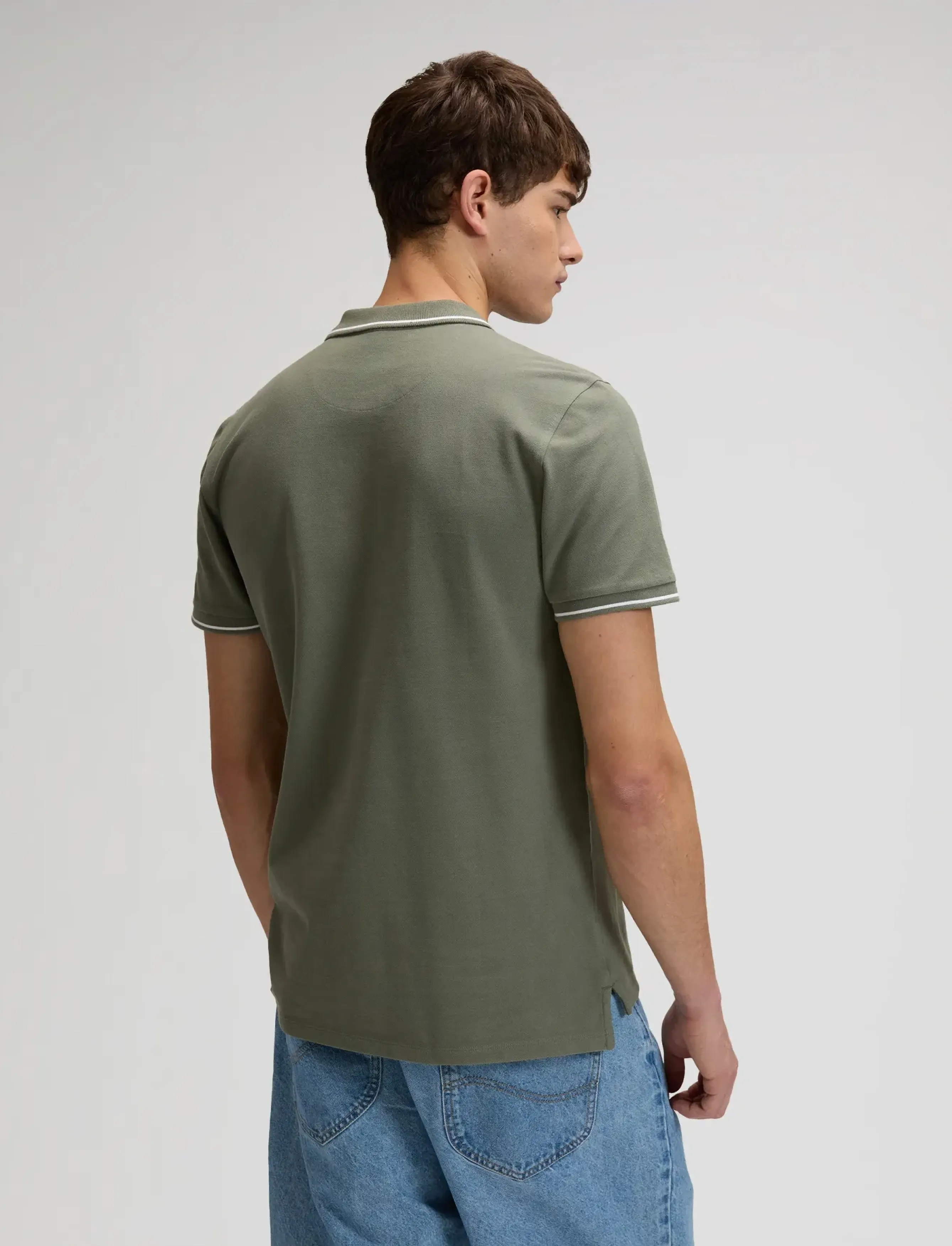 Lee Jeans - PIQUE POLO - lühikeste varrukatega polod - lichen olive - 2