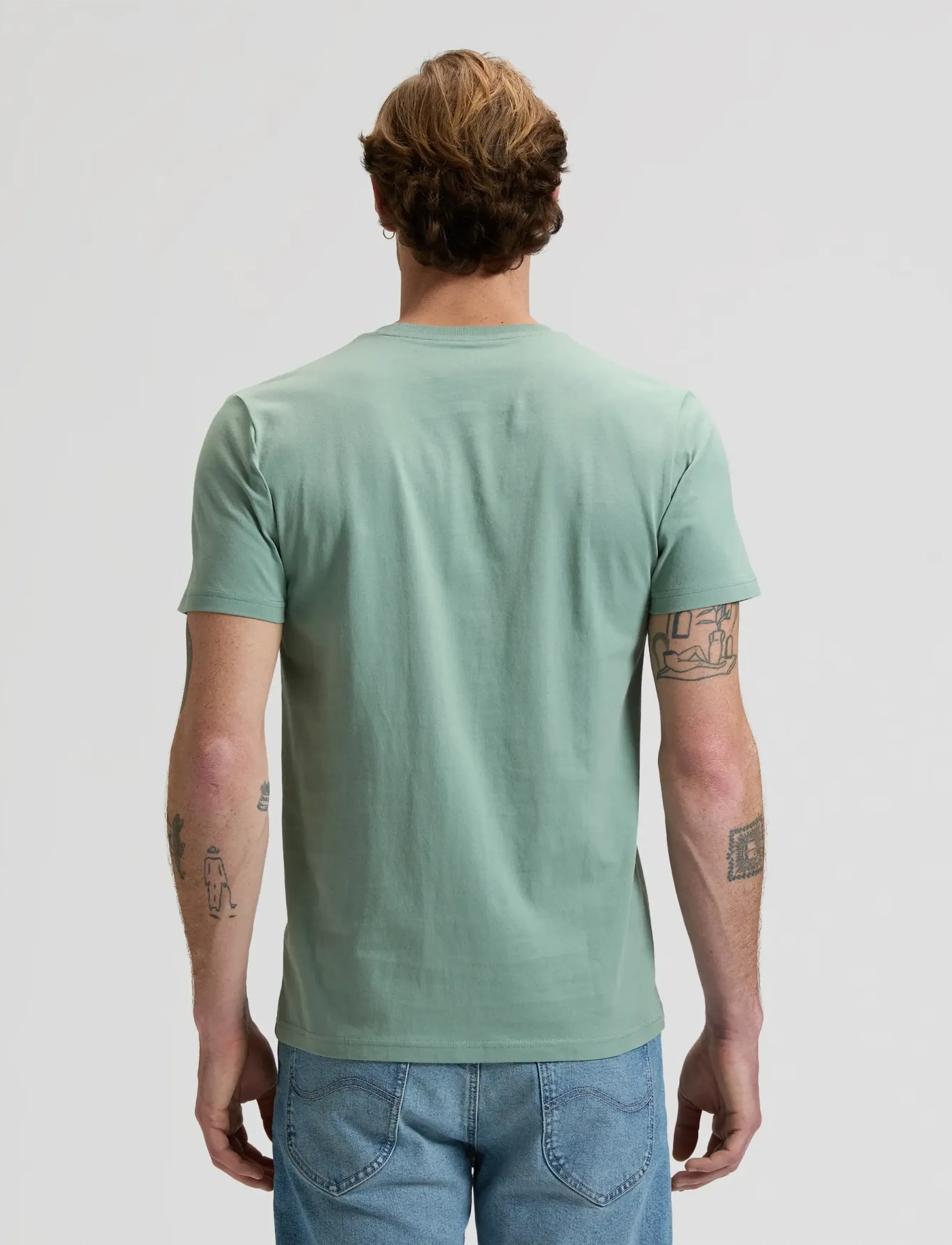 Lee Jeans - SS PATCH LOGO TEE - die niedrigsten preise - desert sage - 2