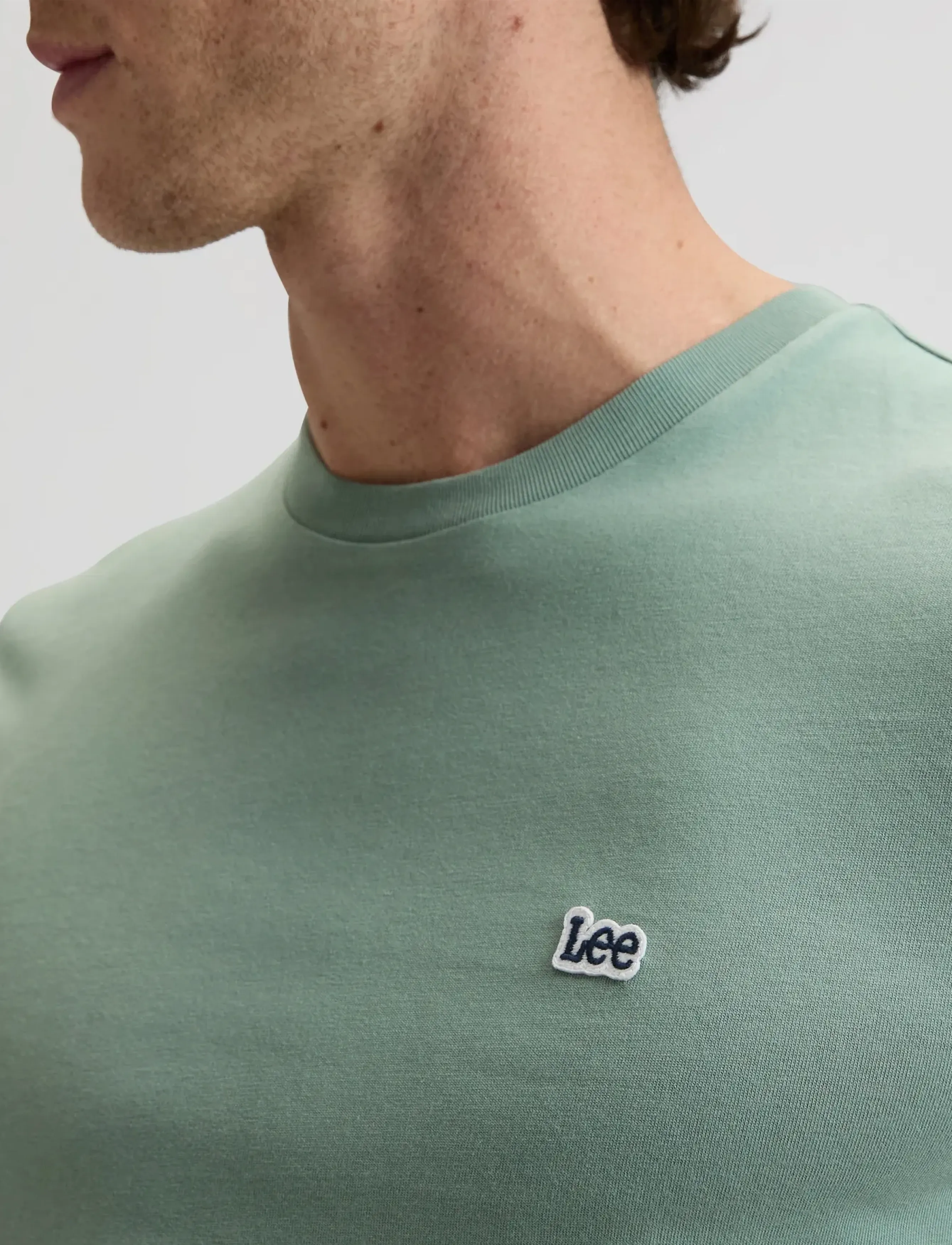 Lee Jeans - SS PATCH LOGO TEE - die niedrigsten preise - desert sage - 5