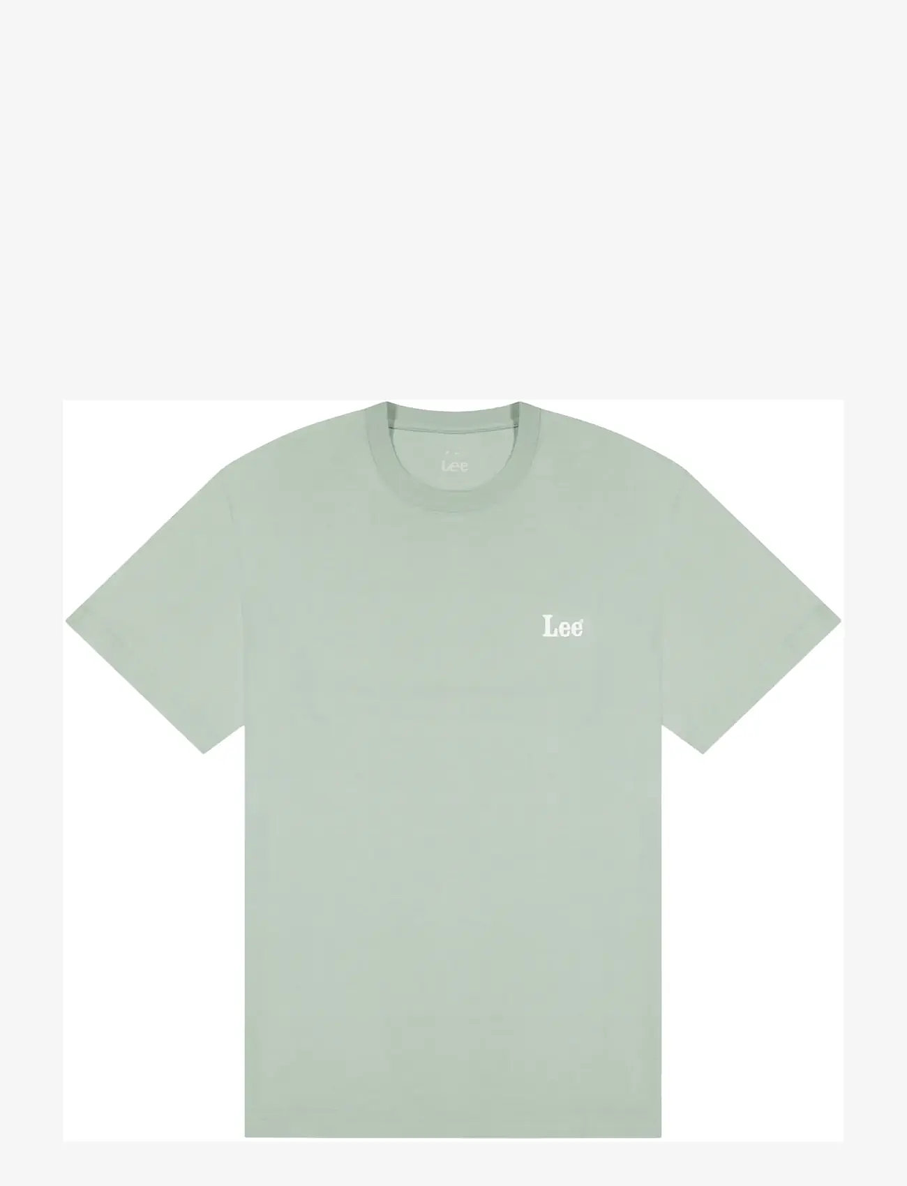 Lee Jeans - SS SMALL LOGO TEE - kortærmede t-shirts - desert sage - 1