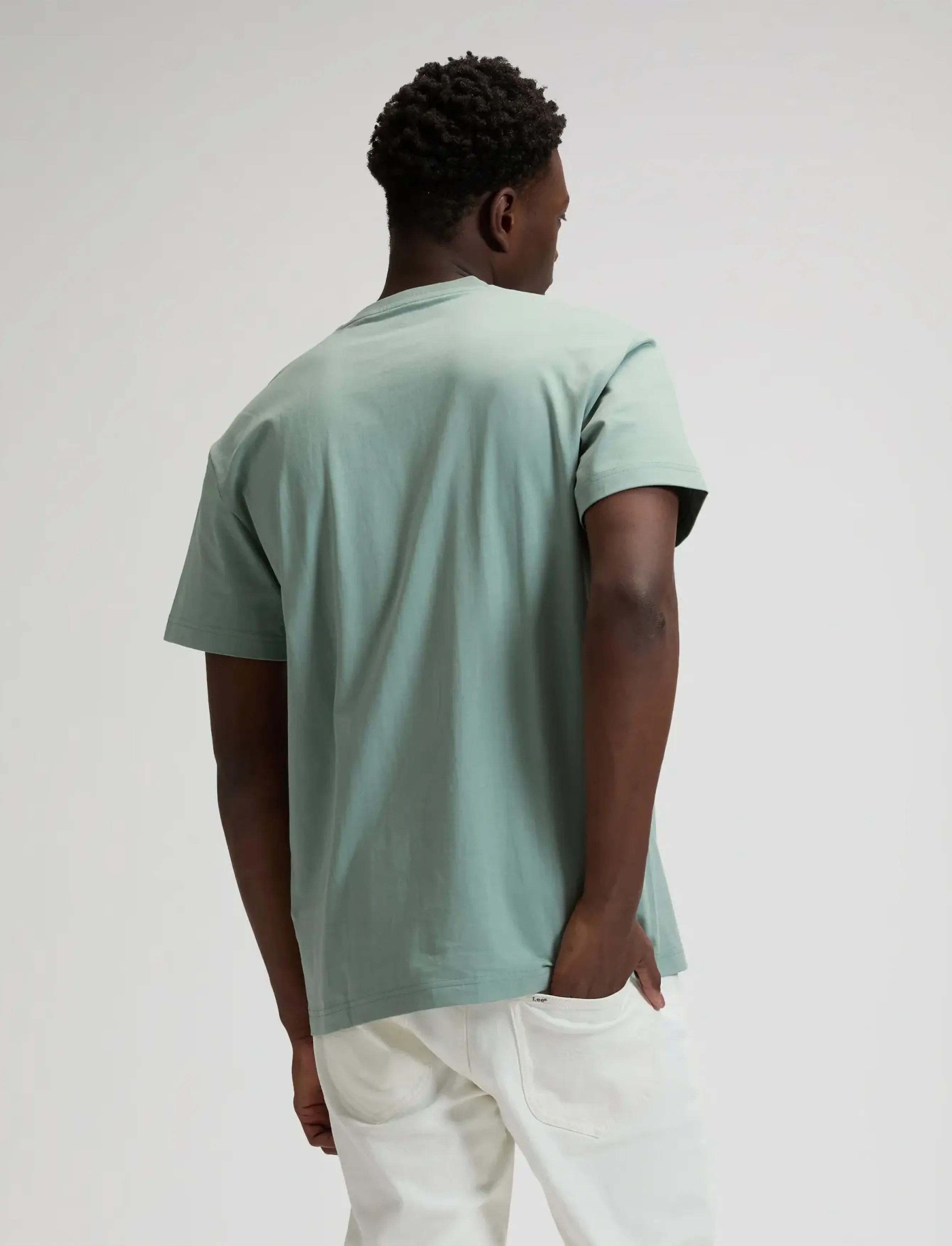 Lee Jeans - SS SMALL LOGO TEE - die niedrigsten preise - desert sage - 2