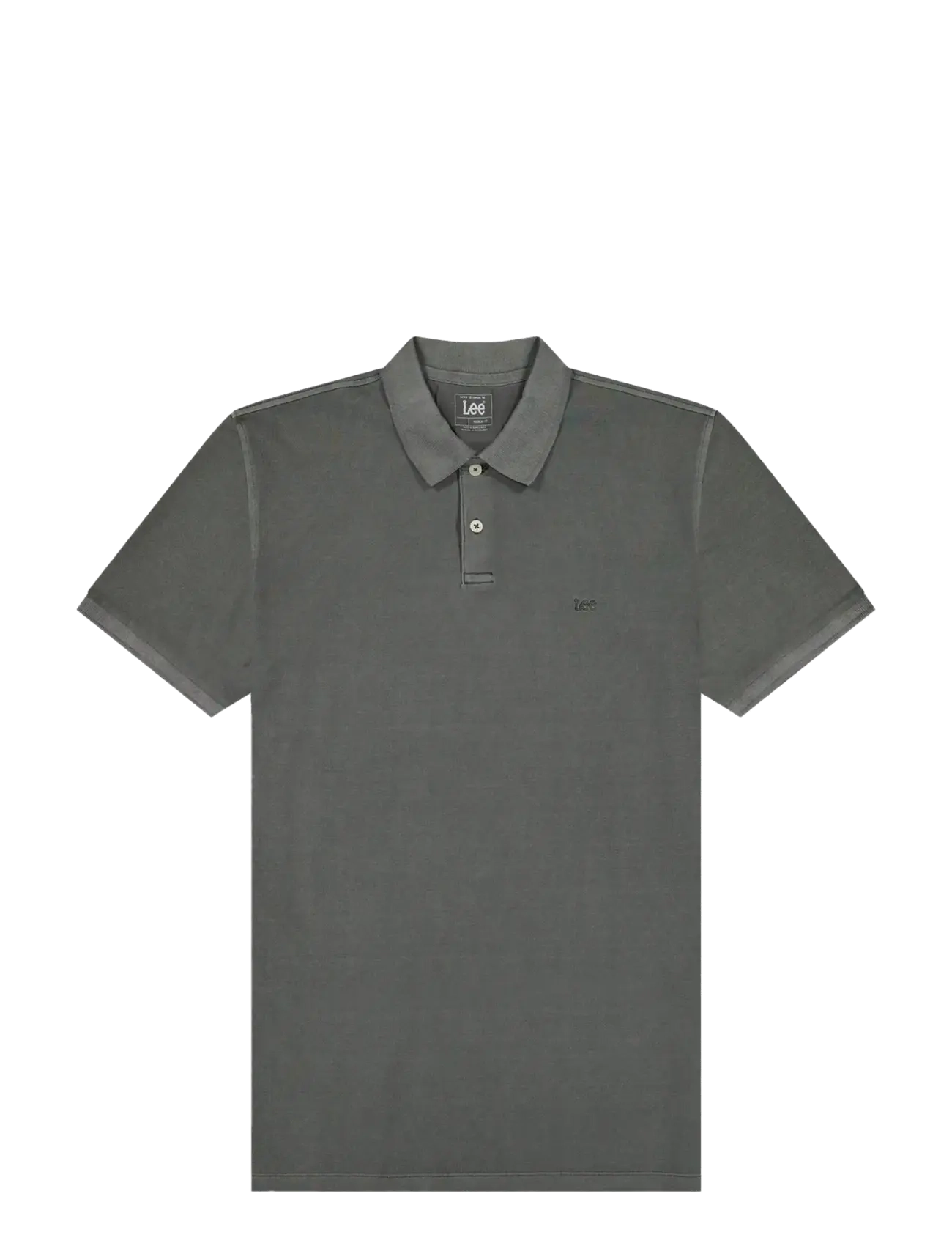 Lee Jeans GARMENT DYE POLO - Pikéer - STATIC GRAY / grey