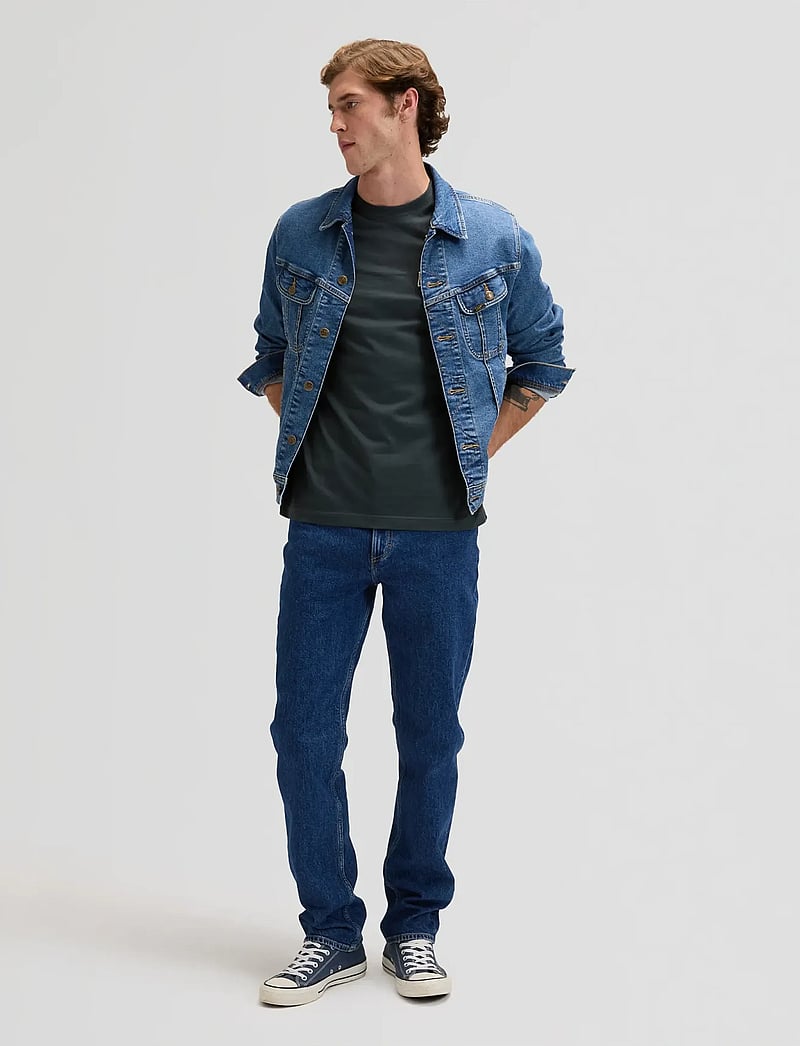 Lee Jeans - LEE FLAG TEE - kortærmede t-shirts - washed black - 3